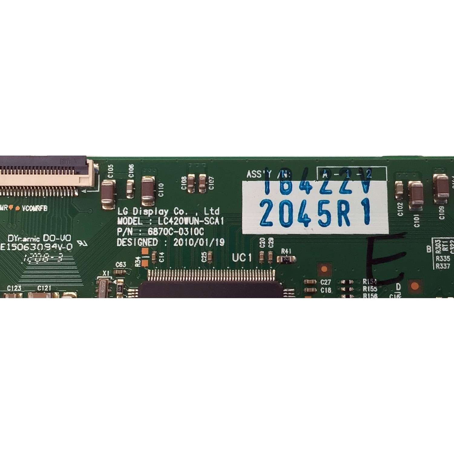 T-CON PARA TV LG / NUMERO DE PARTE 6871L-2045R / 6870C-0310C / 2045R / LC420WUN-SCA1 / PANEL LC420WUE / MODELOS 42LK451C-UB / 42LK450-UH / 42LK450-UH.CWMYLH / 42CS560-UE / 42CM565-UB / DP42851 / DP42841 / DP42841 P42841-03 / X425BV-FHD - Imagen 2