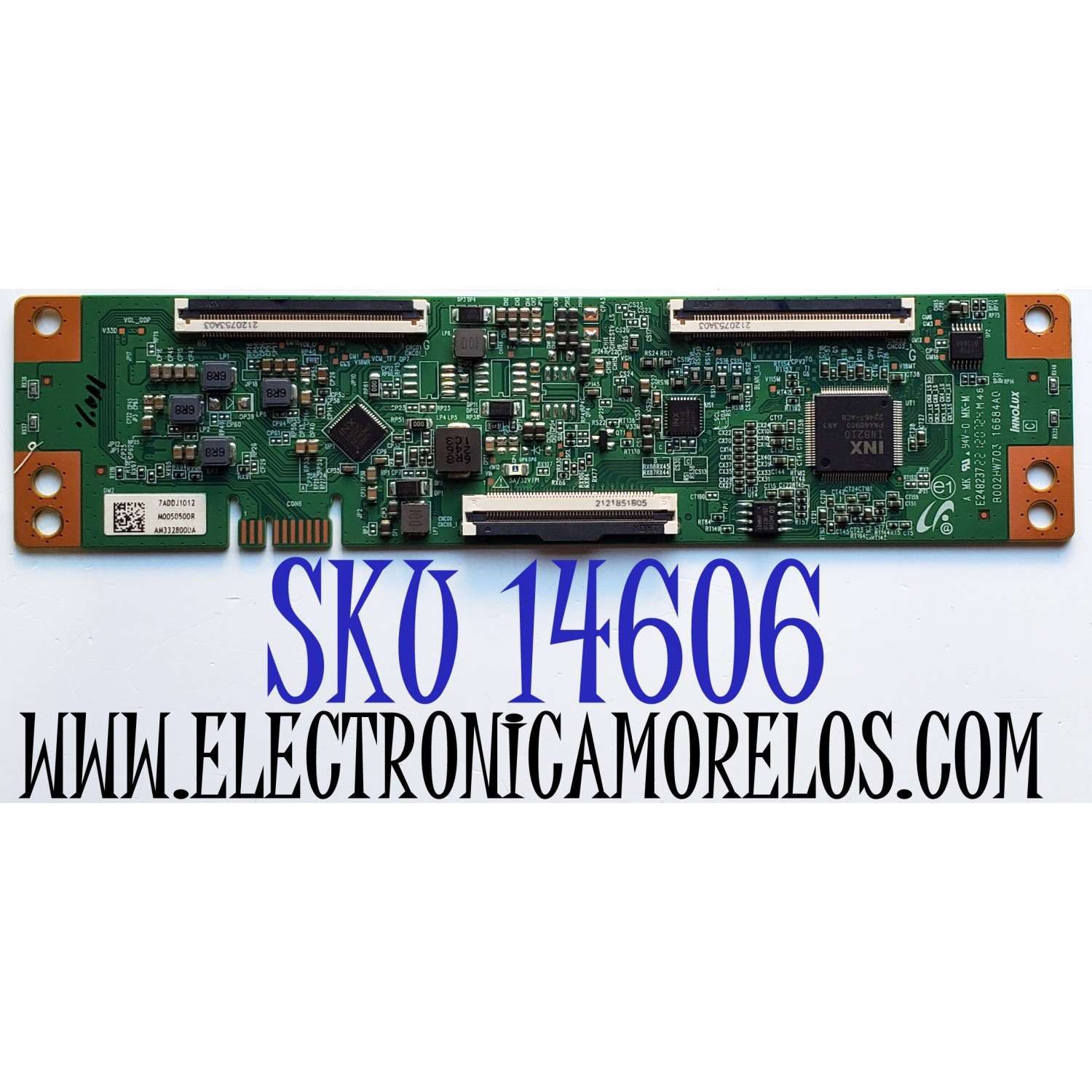 T-CON ORIGINAL PARA TV WESTINGHOUSE / NUMERO DE PARTE 7ADDJ1012 / M0050500R / AM3328000A/ E248237 / B002HW703 / PANEL C430Y19-5C / DISPLAY V430DJ1-Q01 REV.D2 / MODELO WR43UX4210 / E550AE43C / 43MAW804 / LT-43MAW804 / 50S451