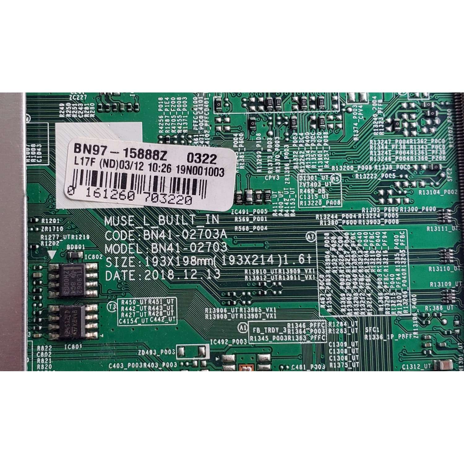 MAIN PARA TV SAMSUNG 4K·UHD·HDR SMART TV / NUMERO DE PARTE BN94-14274B / BN41-02703A / BN97-15888A / BN9414274B / MODELOS UN43RU7100 / UN43RU7100FXZC / UN43RU7100FXZA AA01 - Imagen 3
