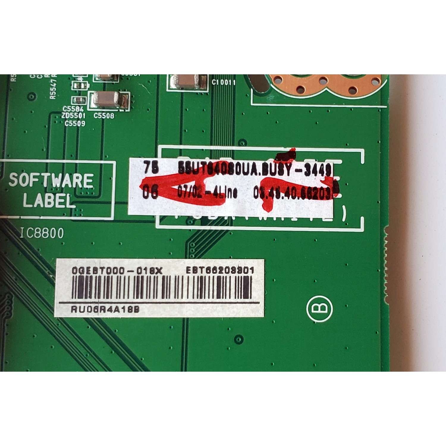 MAIN PARA TV LG / NUMERO DE PARTE EBT66203301 / EAX69054801 / 66203301 / EAX69054801(1.0) / PANEL NC550DQG-AAHX1 / MODELO 55UT640S0UA / 55UT640S0UA.BUSYLKR - Imagen 2