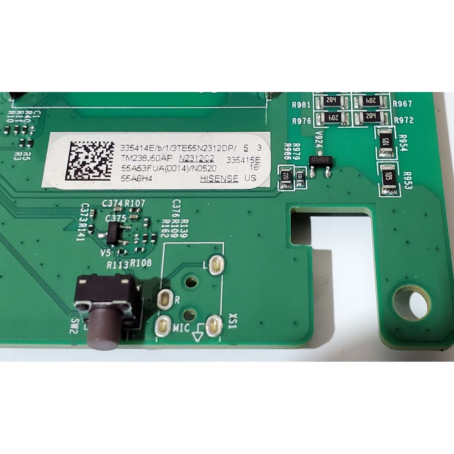 MAIN FUENTE COMBO ORIGINAL PARA TV HISENSE 4K UHD HDR GOOGLE TV / NUMERO DE PARTE 335414 / RSAG7.820.12970/ROH / 335415 / 55A53FUA / PANEL'S HD550Y1U65-T0L2 / HD550Y1U74-T0LG / DISPLAY PT550GT08-1 VER.1.0 / MODELOS 55A6H / 55A6H4 / 55A65H - Imagen 4
