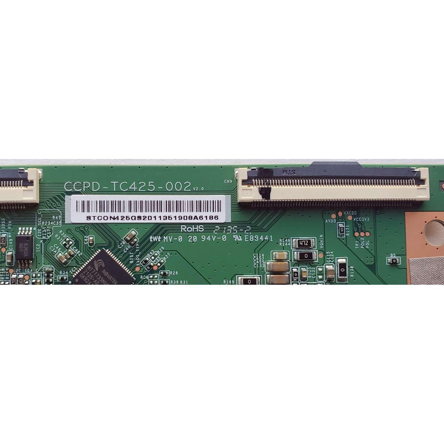 T-CON PARA TV ONN / NUMERO DE PARTE STCON425G-S20 / CCPD-TC425-002 / STCON425GS20 / STCON425GS201135 / DISPLAY CC430PV2D VER.03 / MODELO 100069992 ((43'' PULGADAS)) / NOTA IMPORTANTE:CHECAR QUE EL PANEL Y MODELO CORRESPONDA CON SU TELEVISION... - Imagen 2