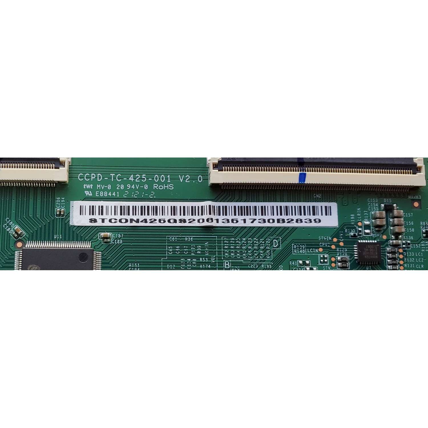 T-CON ORIGINAL PARA TV RCA / JVC / NUMERO DE PARTE STCON425G-S20 / STCON425GS20 / CCPD-TC-425-001 V2.0 / DISPLAY CC430PV2D VER.03 / MODELOS RTRU4327-US / LT-43MAW605 / NOTA IMPORTANTE:CHECAR QUE EL PANEL Y MODELO CORRESPONDA CON SU TELEVISION... - Imagen 2