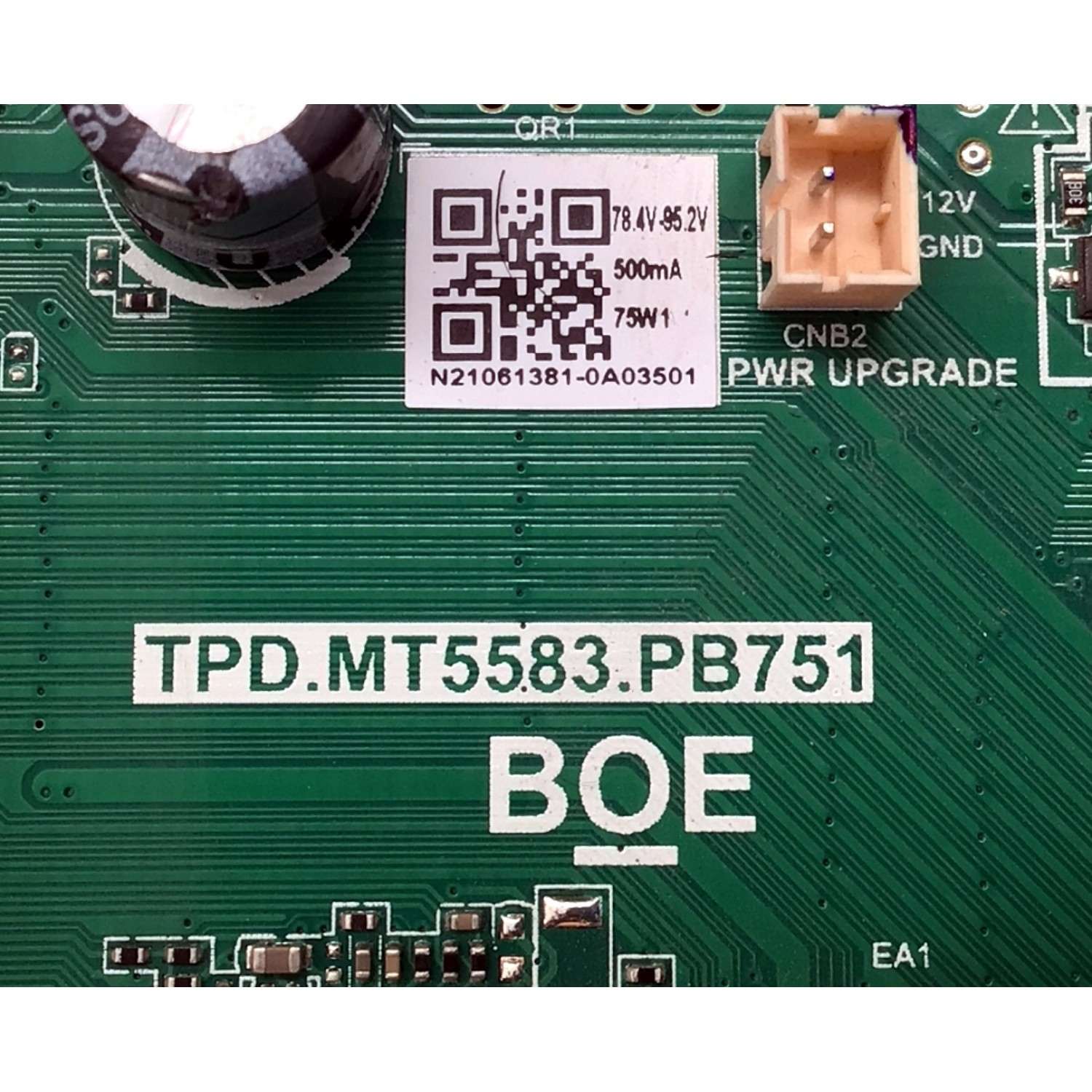 MAIN FUENTE ((COMBO)) PARA TV VIZIO ((SMARTCAST)) / NUMERO DE PARTE 60103-00876 / TPD.MT5583.PB751 / 4300092612 / N21020389-0A03297 / OC8B7D3C925F / PANEL BOEI430WU1 / DISPLAY CC430LV2D VER.02 / CC430LV2D VER.03 / MODELO D43F-J04 / D43F-J04 LBVTC9 - Imagen 2