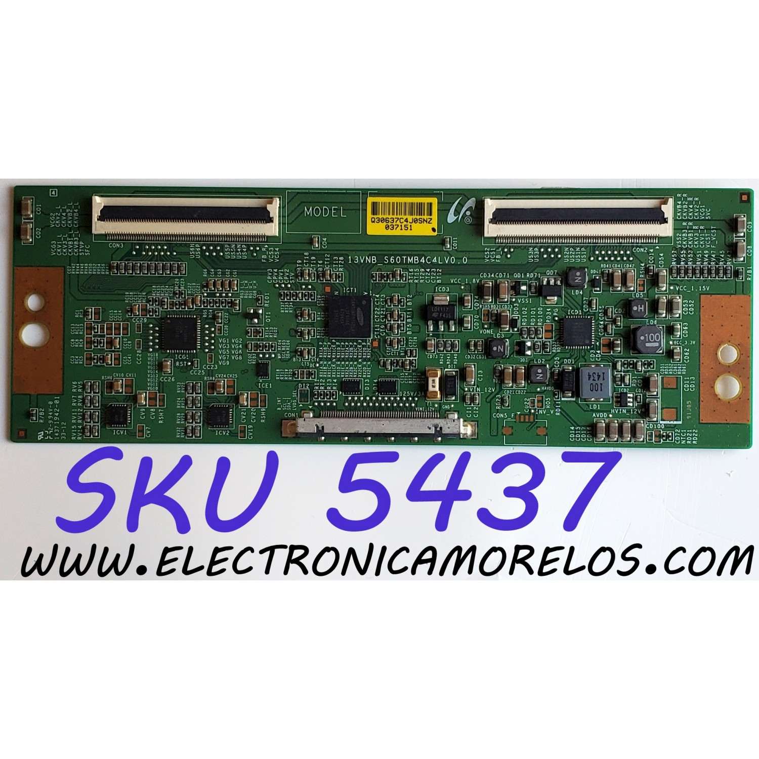 T-CON PARA TV HISENSE / NUMERO DE PARTE LJ94-30637C / 13VNB_S60TMB4C4LV0.0 / 991S1MV-0S / 30637C / PANEL HD480DF-B32\GM\BBY\ROH / LSC480HN05-B01 / MODELOS E480I-B2 LWZQPODQ / E480I-B2 / 48H5 / NS-48D510NA15 / NS-48D420NA16 / LC-48LE653U