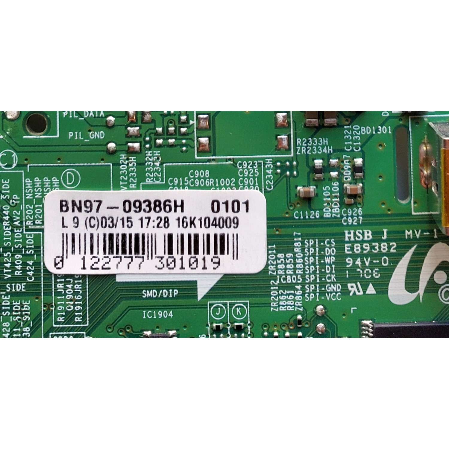 MAIN PARA TV SAMSUNG / NUMERO DE PARTE BN94-10166H / BN41-02532A / BN97-09386H / PANEL HH028AGE-R1 / HV280WX2-260 REV 1.0 / MODELO HG28NE470AFXZA XA01 / UN28K4000 UN28K4003 UN28K4070 UN28K4100 UN28K4170 UN28K5000 UN28K5003 UN28K5070 UN28K5100 UN28K5170 - Imagen 3