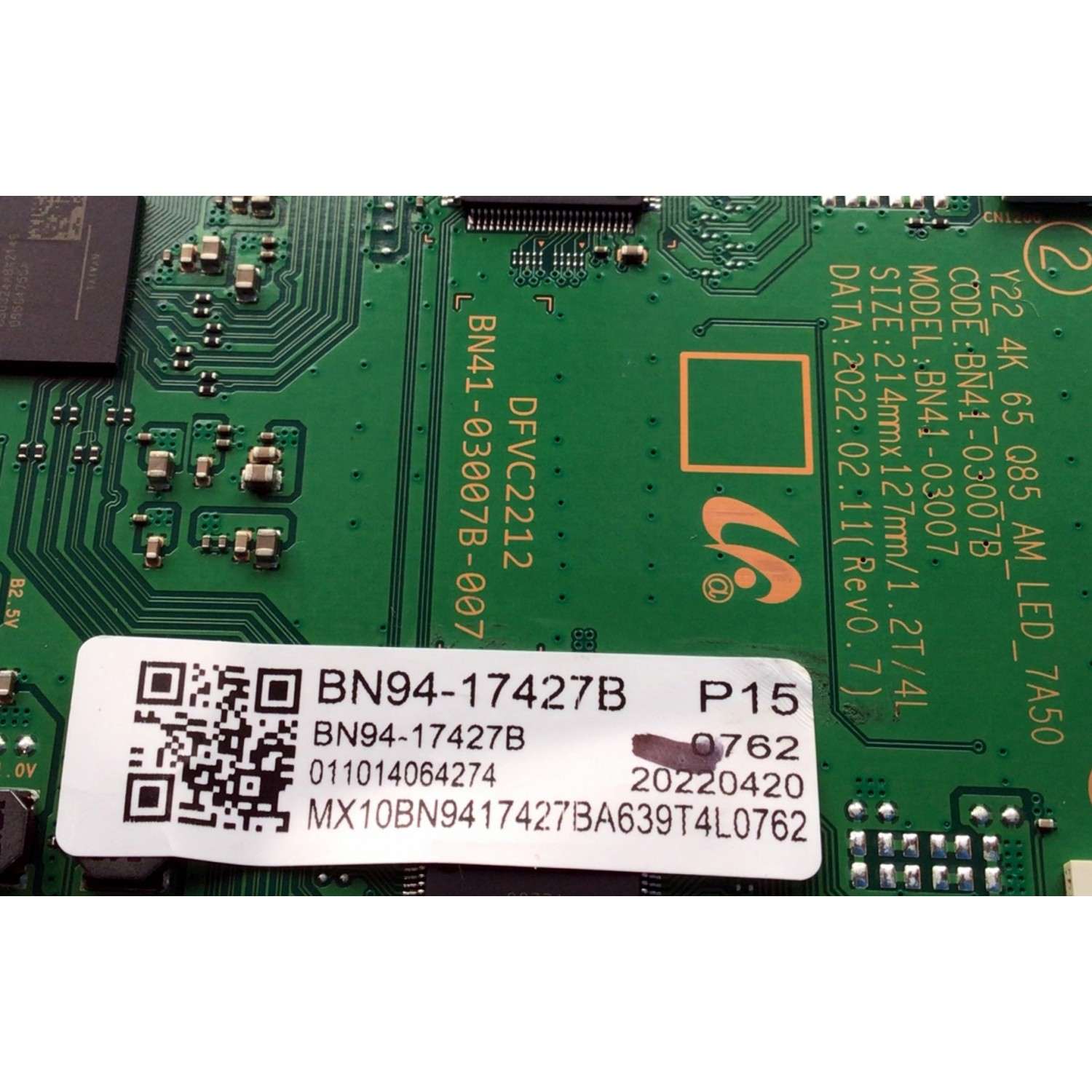 LED DRIVER PARA TV SAMSUNG NEO QLED / NUMERO DE PARTE BN94-17427B / BN41-03007B / BN97-19371B / BN41-03007B-007 / DFVC2212 / DISPLAY HV650QUB-S9B / MODELO QN65QN85 / QN65QN85BAFXZA BD02 - Imagen 3