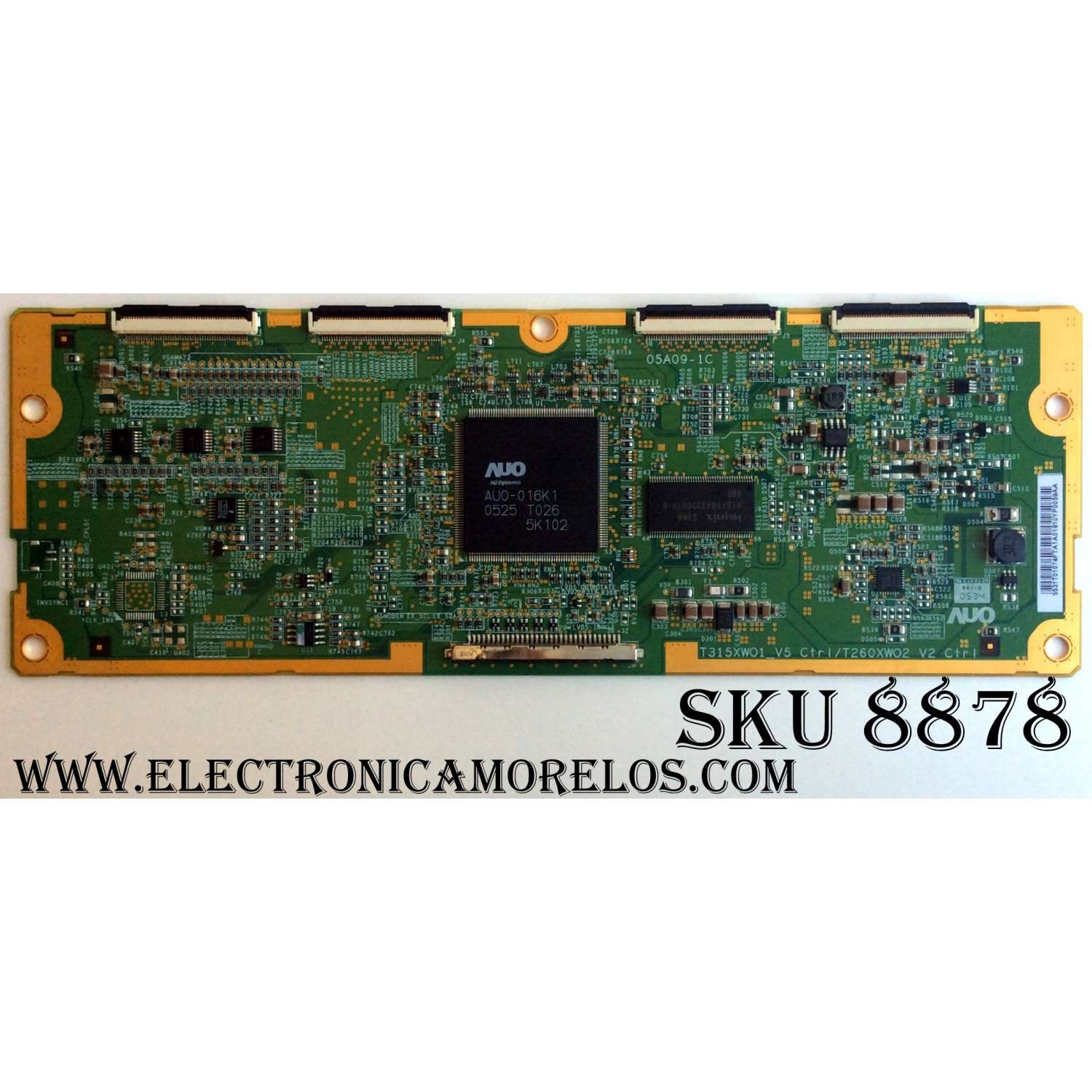 T-CON / PROTON 55.31T01.07 / T315XWO1_V5 / T260XWO2 V2 / 5531T0107 / 5531T0107FTA1A / PANEL T315XW01 V.5 / MODELO PLTV-32CM