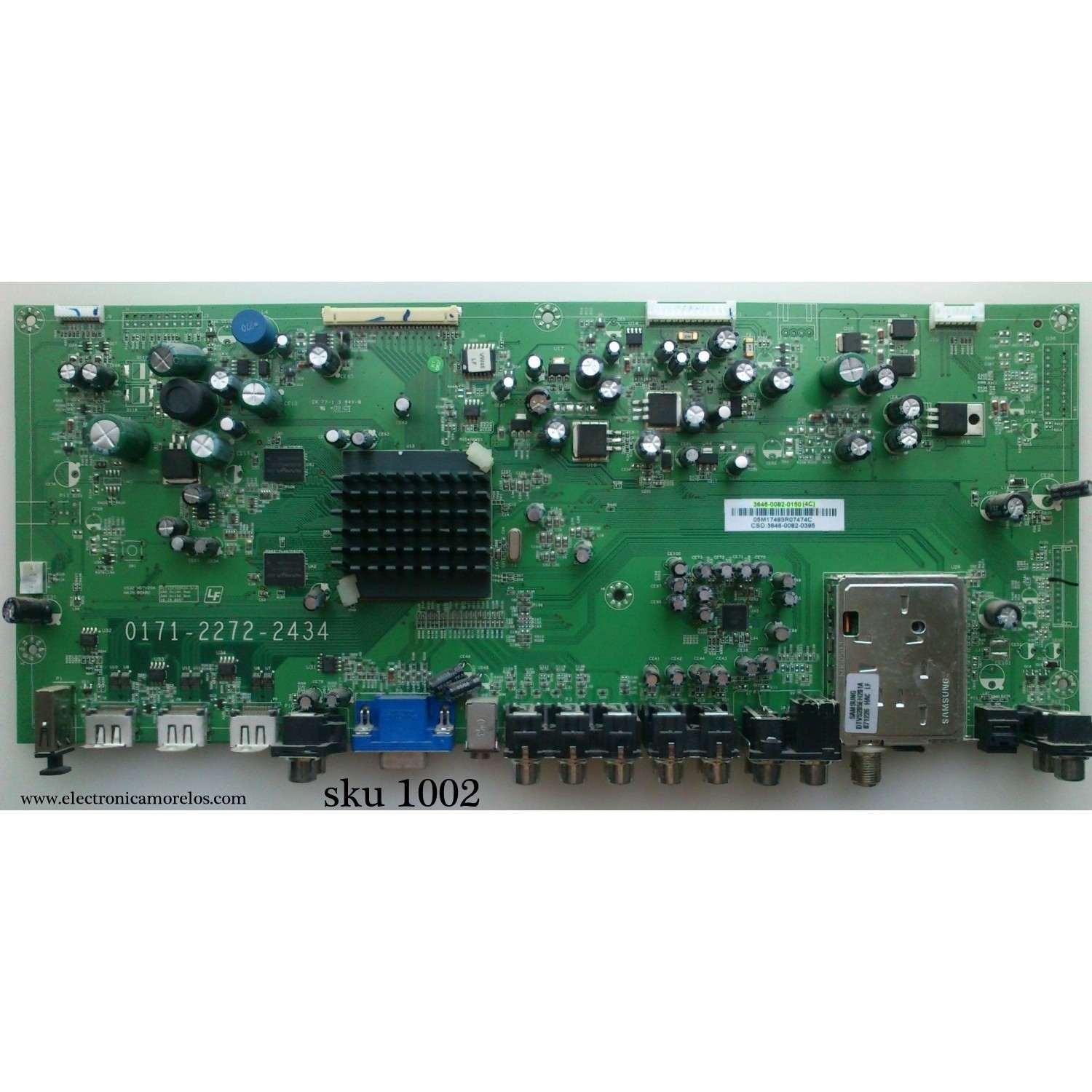 MAIN / VIZIO 3646-0082-0150 / 0171-2272-2434 / 3646-0082-0395 / PANEL T460HW04 V.0 / MODELO VW46LFHDTV10A