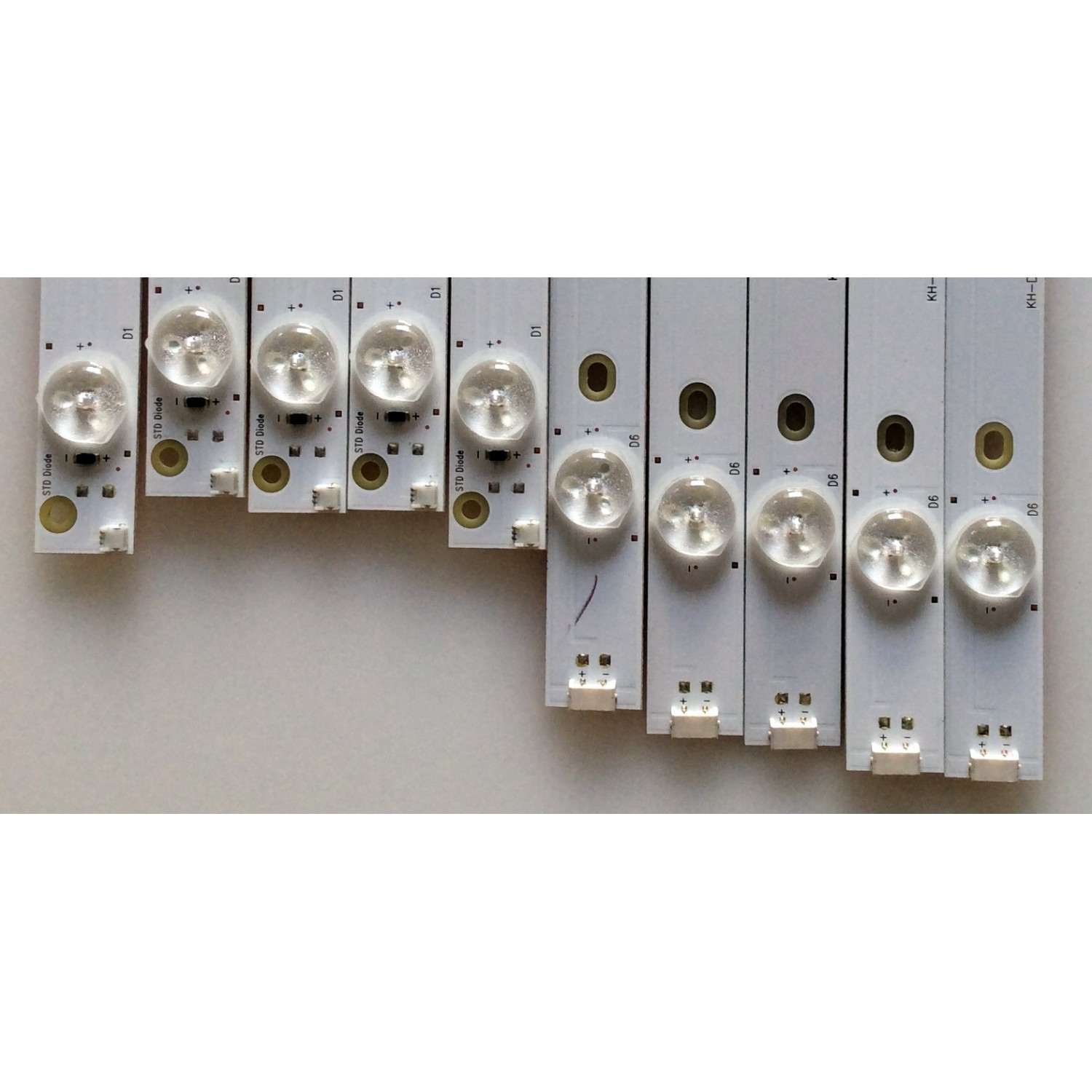 KIT DE LED`S PARA TV / NOTA IMPORTANTE:KIT CUENTA ORIGINALMENTE DE 12 PIEZAS (INCOMPLETO SOLO 10 PIEZAS) / HITACHI LB55061 / 55D3000/D2000 / KHP200681A / KHP200682A / KHP2O0681A / KHP2O0682A / E344144 / PANEL C550F15-E6-H / MODELOS LE55A6R9 / LE55A6R9A - Imagen 4