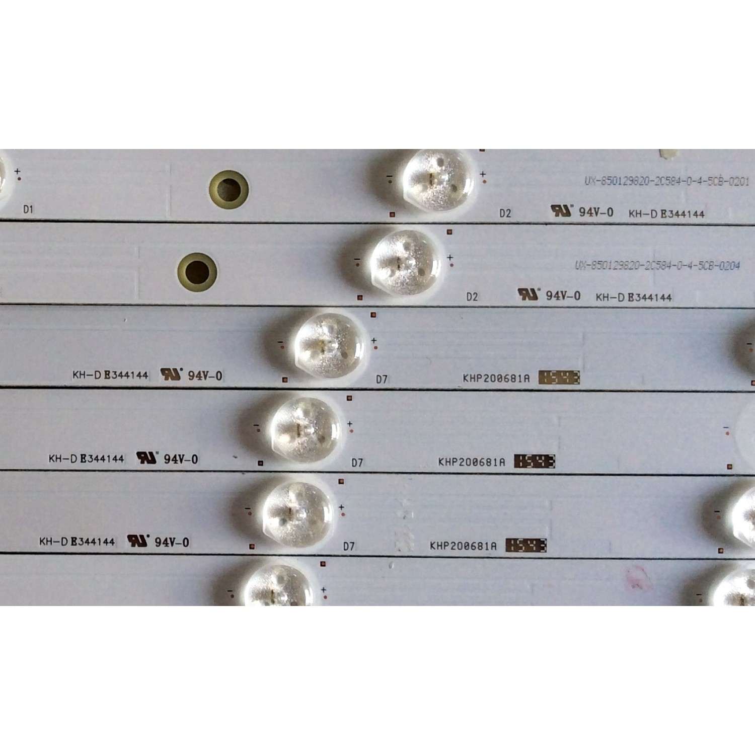 KIT DE LED`S PARA TV / NOTA IMPORTANTE:KIT CUENTA ORIGINALMENTE DE 12 PIEZAS (INCOMPLETO SOLO 10 PIEZAS) / HITACHI LB55061 / 55D3000/D2000 / KHP200681A / KHP200682A / KHP2O0681A / KHP2O0682A / E344144 / PANEL C550F15-E6-H / MODELOS LE55A6R9 / LE55A6R9A - Imagen 3