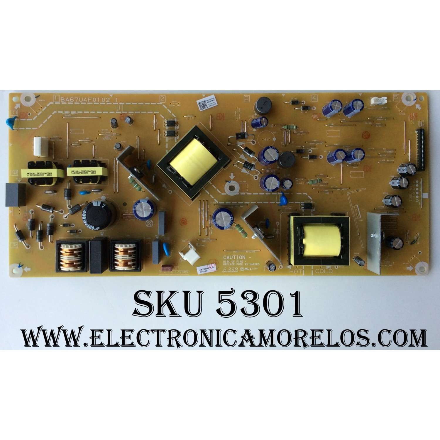 FUENTE DE PODER / PHILIPS A67UEMPW / BA67U4F0102 1 /A67UE-MPW /MODELO 50PFL5601/F7 DS2A	
