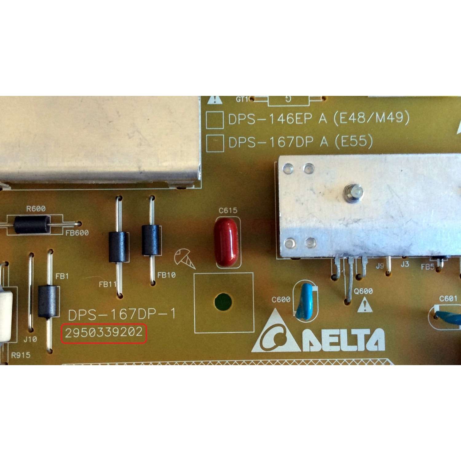 FUENTE DE PODER PARA TV VIZIO / NUMERO DE PARTE 056.04167.1011 / 056041671011 / DPS-167DP-1 A / 2950339202 / SUSTITUTAS 056041670001 / 056041671051 / 056041671061 / 056041671071 / PANEL L55FHD-V3-C / L55FHD-V2-C / MODELOS M552I-B2 / E550I-B2 / E550I-B2E - Imagen 3