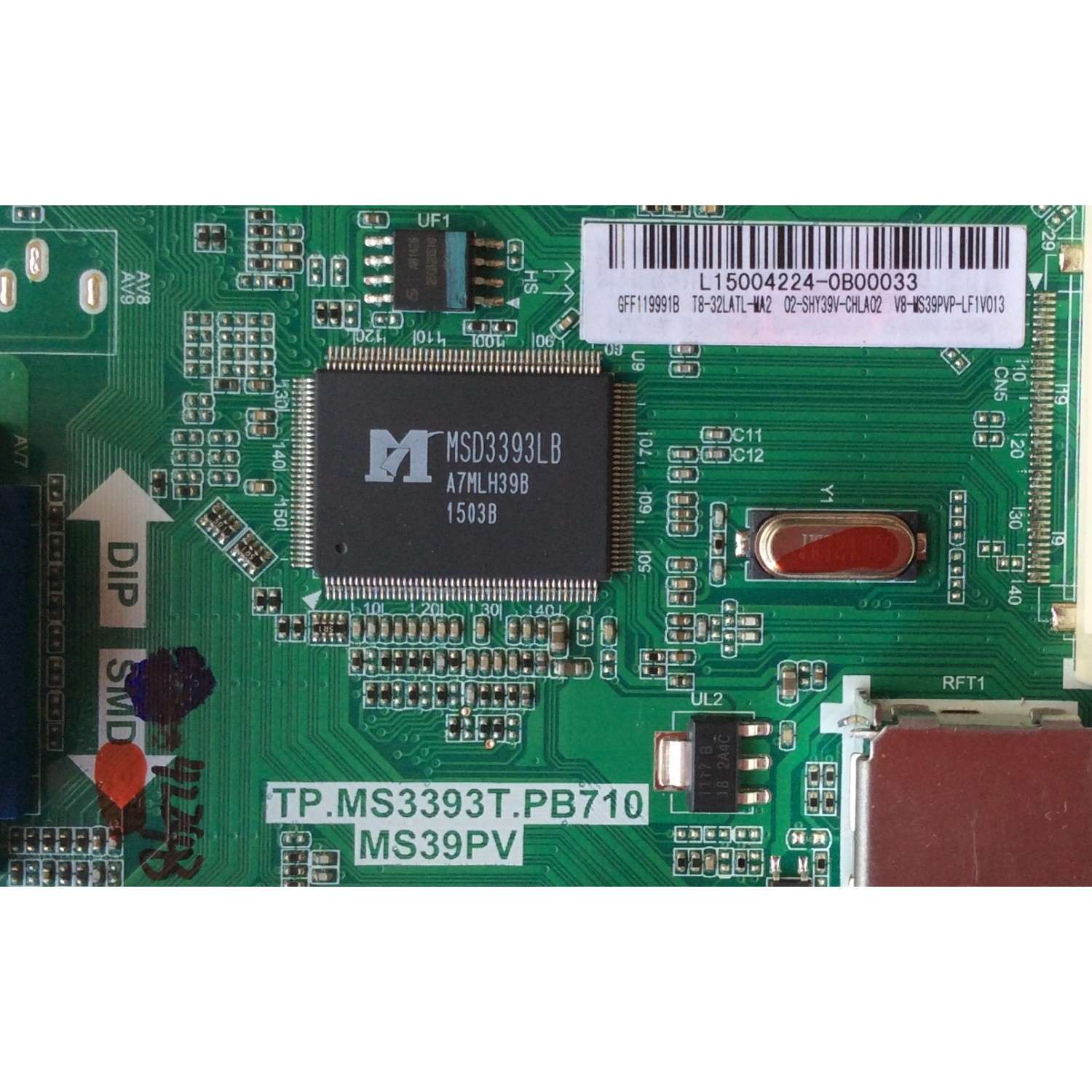 MAIN FUENTE PARA TV TCL L15004224 / GFF119991B / T8-32LATL-MA2 / 02-SHY39V-CHLA02 / V8-MS39PVP-LF1V013 / TP.MS3393T.PB710 / MS39PV / MODELO 32'' - Imagen 2