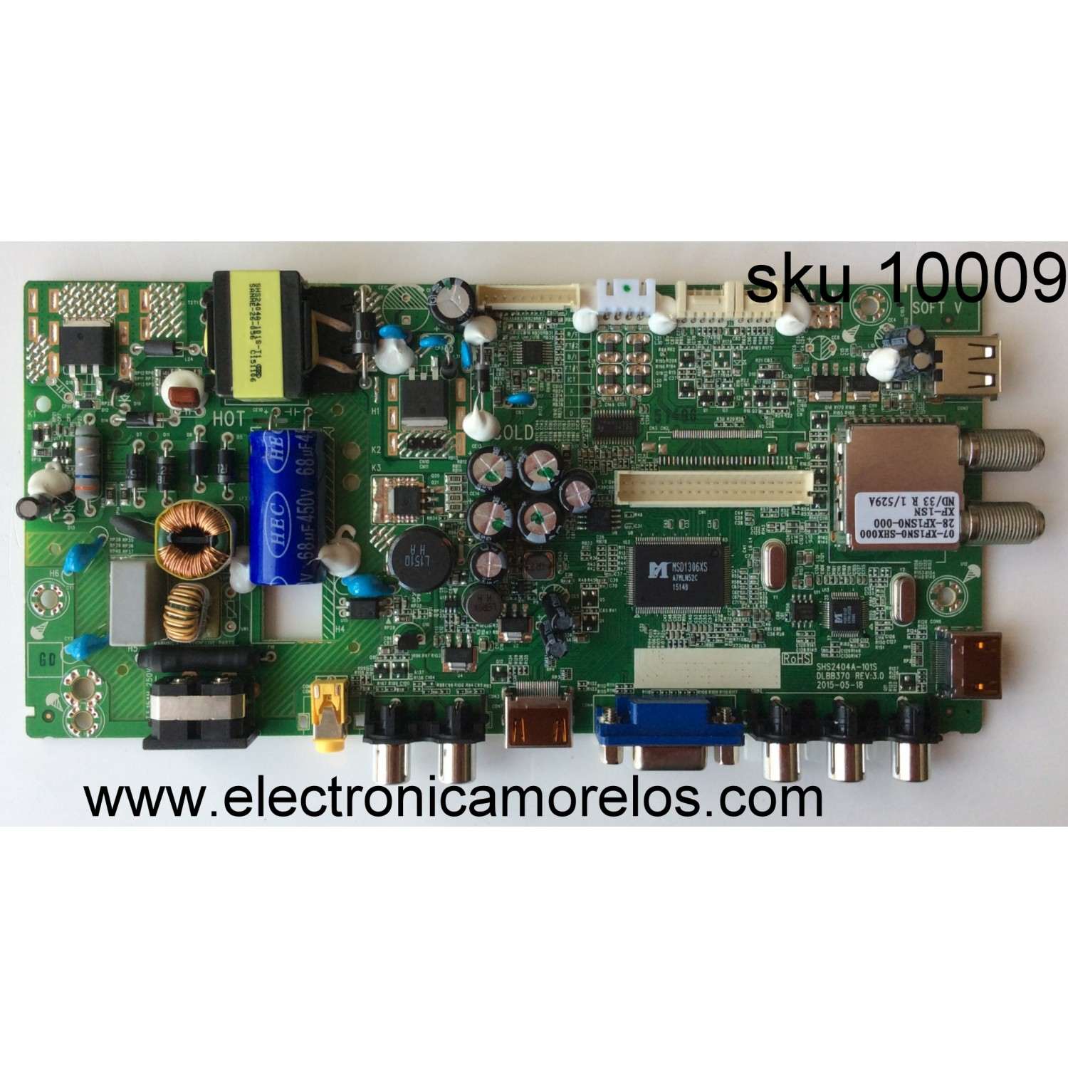 MAIN FUENTE PARA TV. TCL NUMERO DE PARTE  S11141496 / IFE121754A / 02-SHY06G-SCLA02 / V8-A306GC0-LF1V002 / T8-20LAZA-MA2 / 40-DB3703-SHXX3Q / SHS2404A-101S / DLBB370 / 40-DB3703-SHXX3Q	