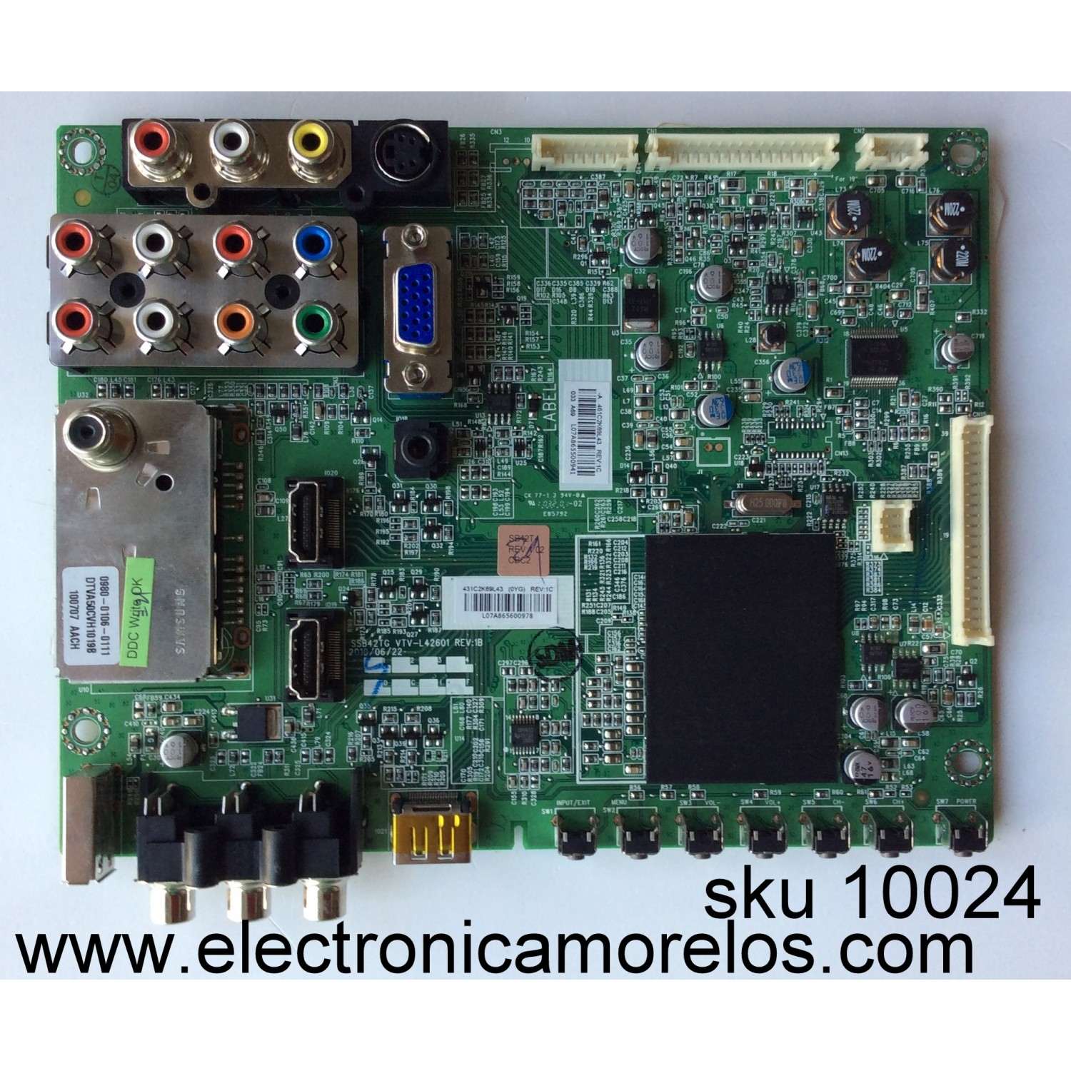 MAIN PARA MONITOR DELL / NUMERO DE PARTE 792791300501R / 492401300100H / MODELO P2210 22''