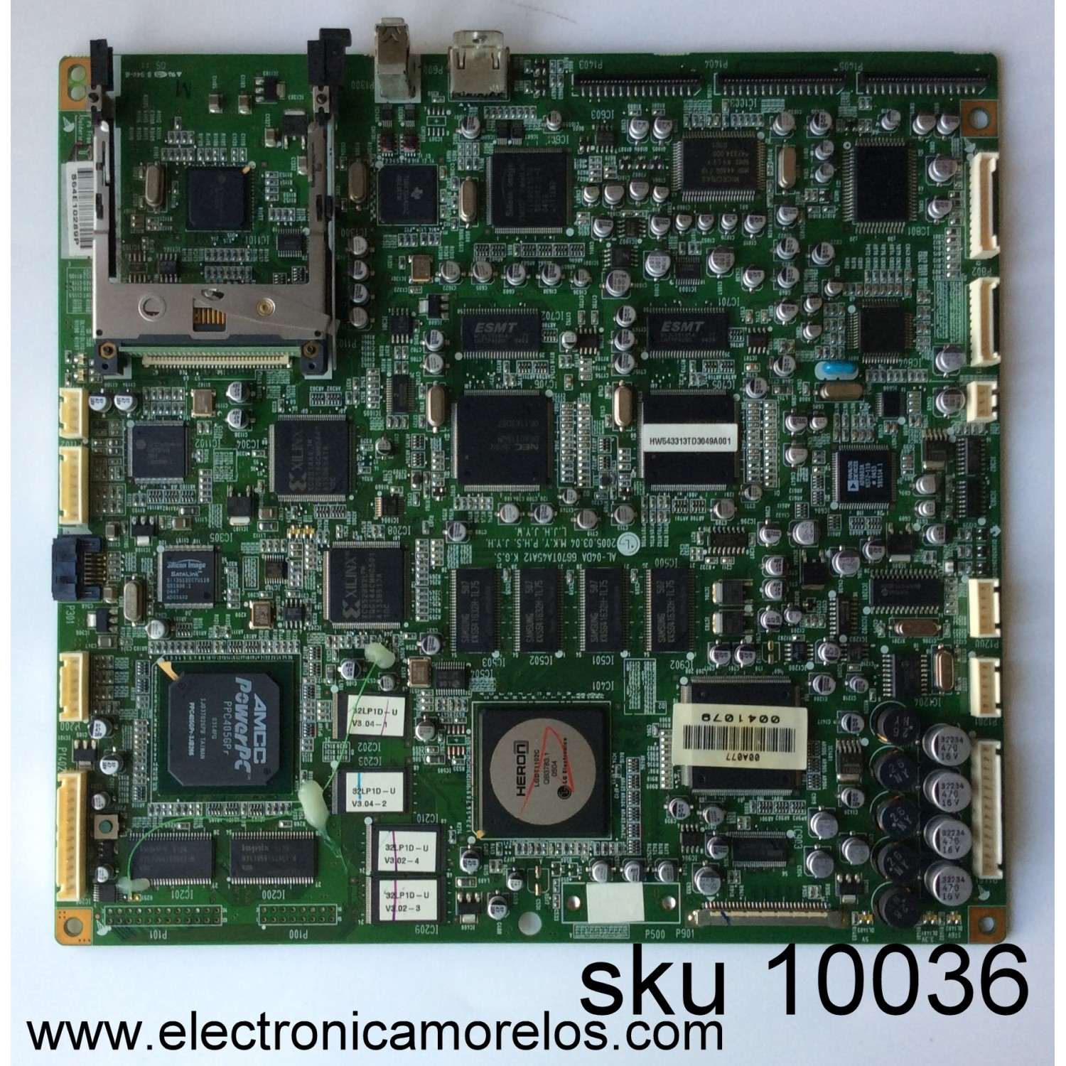 MAIN PARA MONITOR LG / NUMERO DE PARTE 63425002 / EAX66384803 / NUMERO DE PANEL LD550EUE (FH)(B1 / MODELO 55SL5B