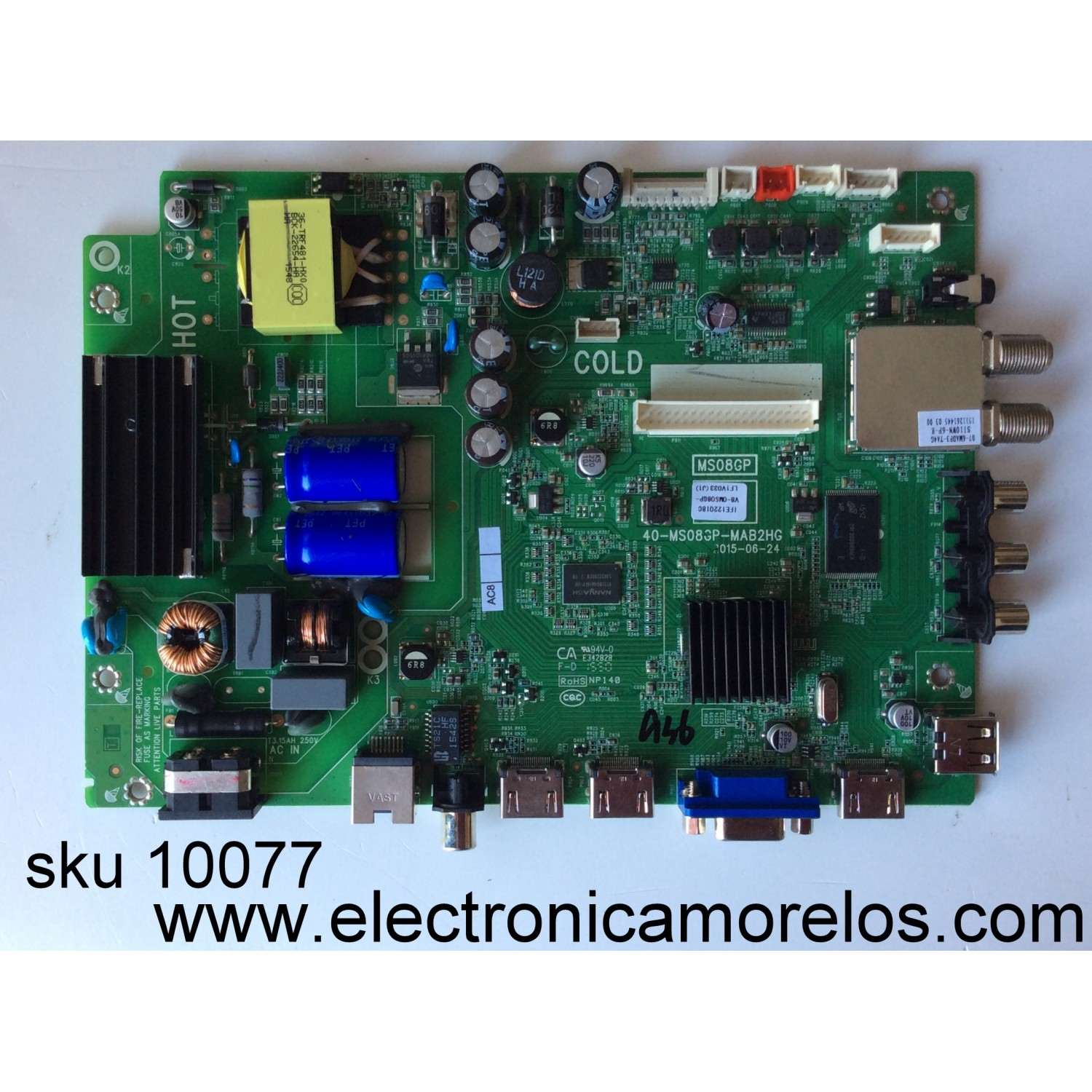 MAIN / FUENTE / (COMBO) / TCL IFE122018C / V8-OMS08GP-LF1V033(J1) / 40-MS08GP-MAB2HG / V8-0MS08GP-LF1V033(J1) / MS08GP / MODELO 32''	