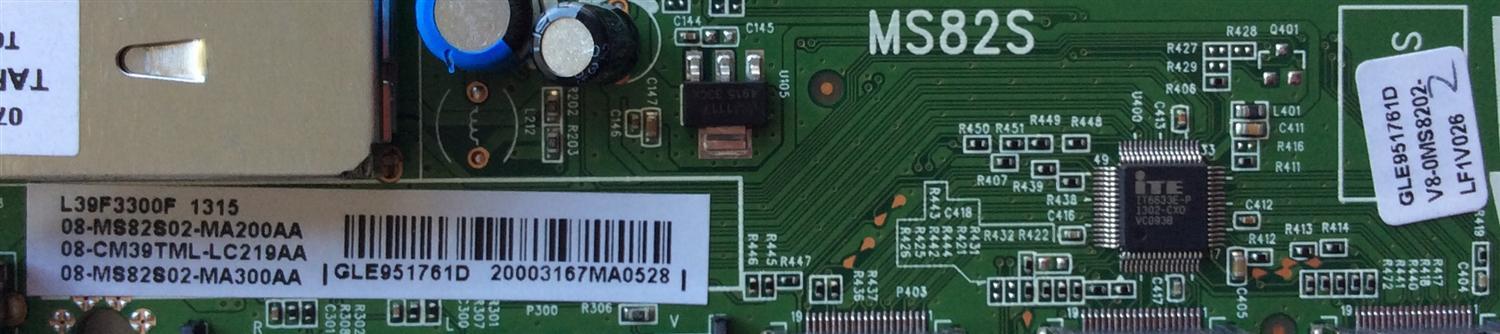 MAIN / TCL 08-CM39TML-LC219AA / 08-MS82S02-MA200AA / 08-MS2S02-MA300AA / GLE951761D / V8-0MS8202-LF1V026 / 40-MS82S0-MAD2XG(H) / V8-OMS8202-LF1V026 / MS82S	 - Imagen 3
