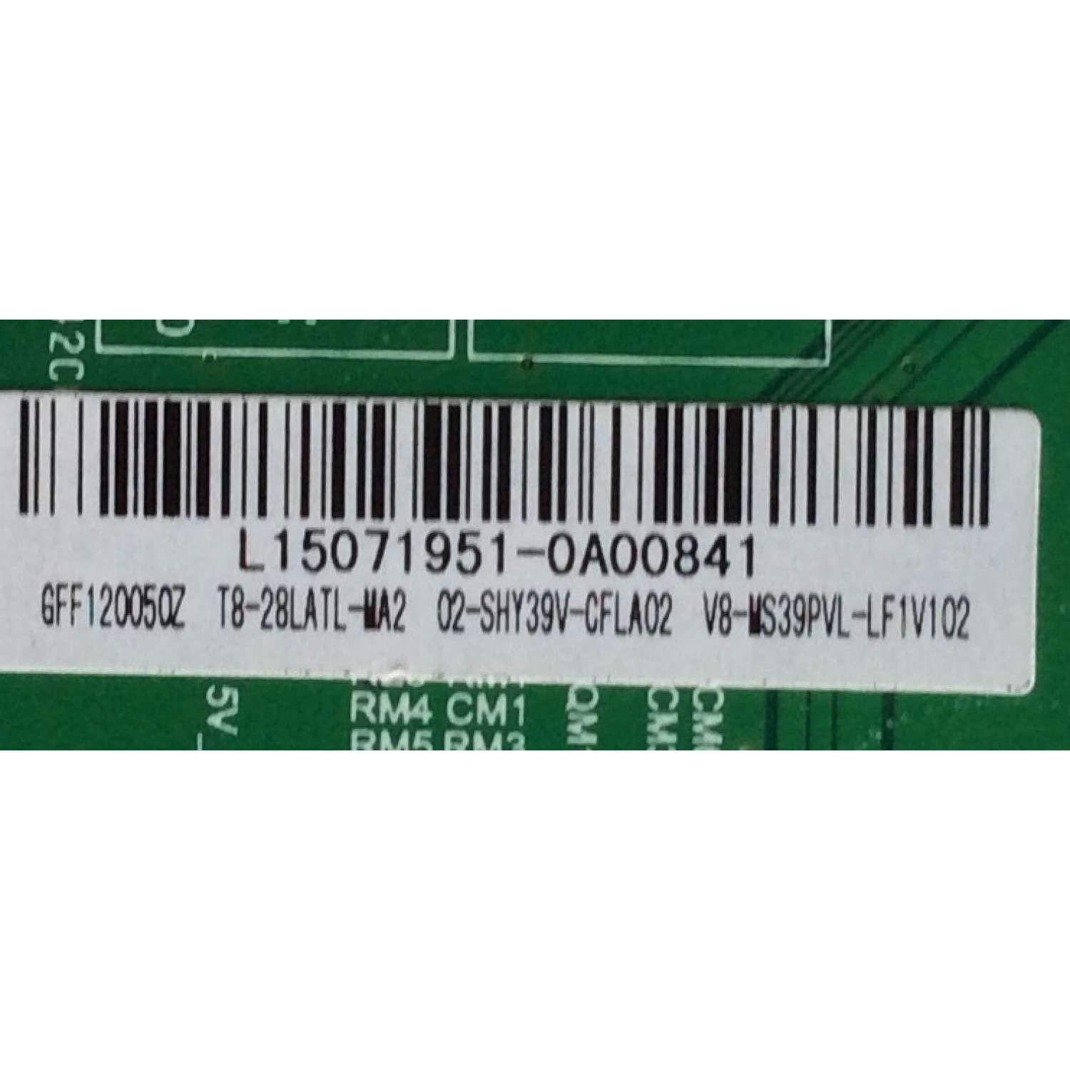 MAIN/ TCL L15071951 / GFF120020Z / T8-28LATL-MA2 / 02-SHY39V-CFLA02 / V8-MS39PVL-LF1V102 / TP.MS3393T.PB710 / MS39PV	 - Imagen 2