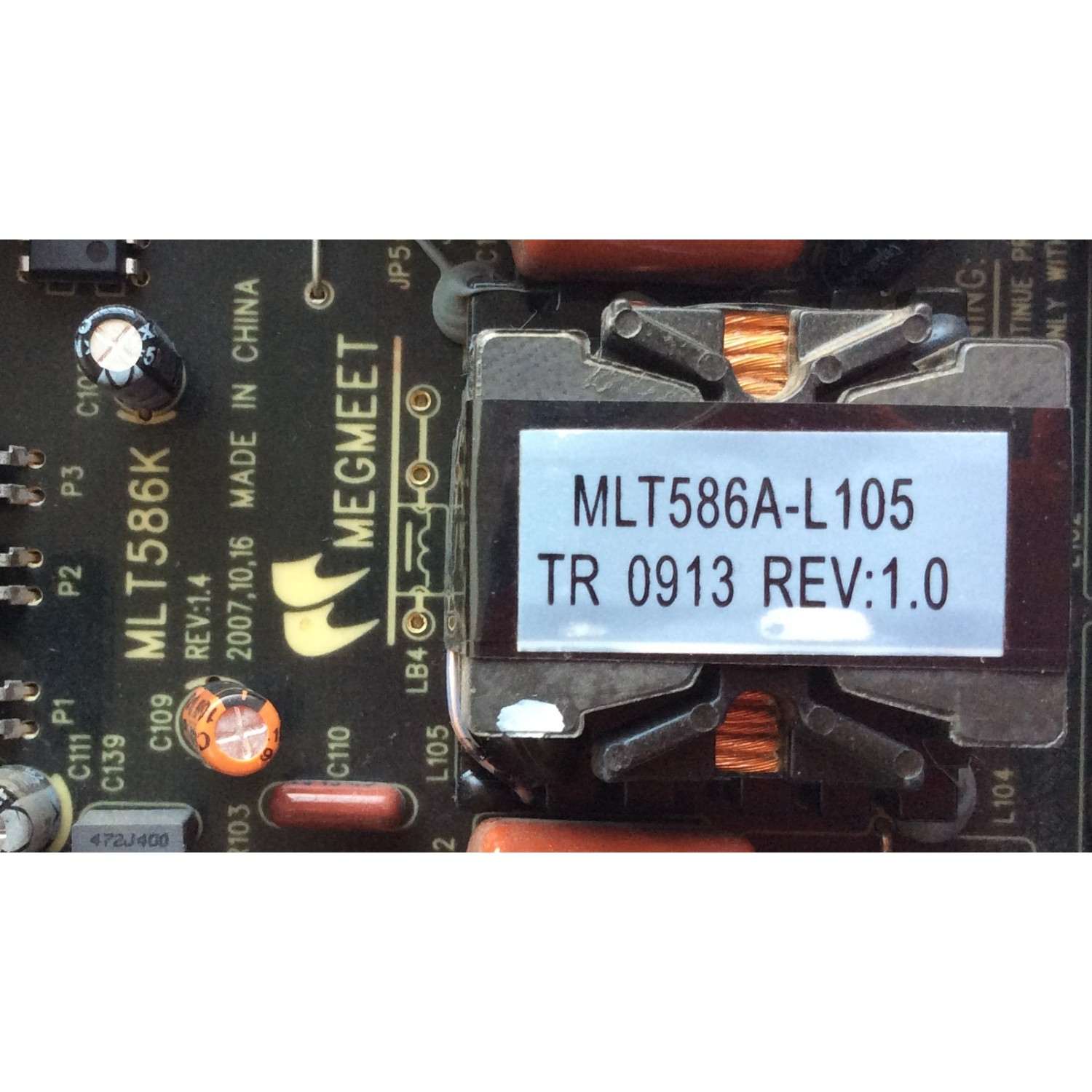 FUENTE DE PODER / VIORE MLT586KL / MLT586K / MLT586KL / MODELO LC37VF56 / PANEL T370HW03 V.3	 - Imagen 3