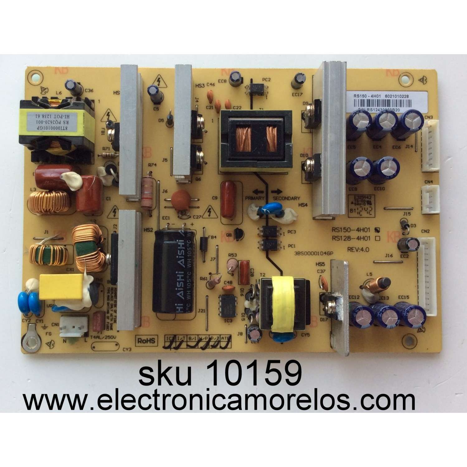 FUENTE DE PODER / RCA RE46HQ1502 / RS150-4H01 / 3BS0000104GP / PANEL T315HW04 / MODELOS 32LB30RQD / 32LB30RQ / 32LB45RQ / LCD37A5F / QTC37A5F