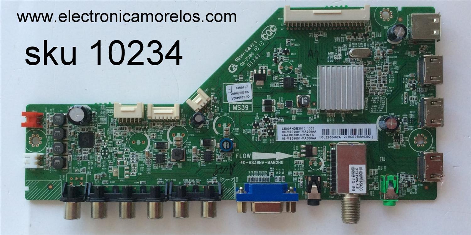 MAIN / TCL GLE950462A / V8-MS39N01-LF1V049 / 08-MS39001-MA200AA / 4A-LCD50E-CM1GTA / 08-MS39001-MA300AA / 40-MS39NA-MAB2HG	