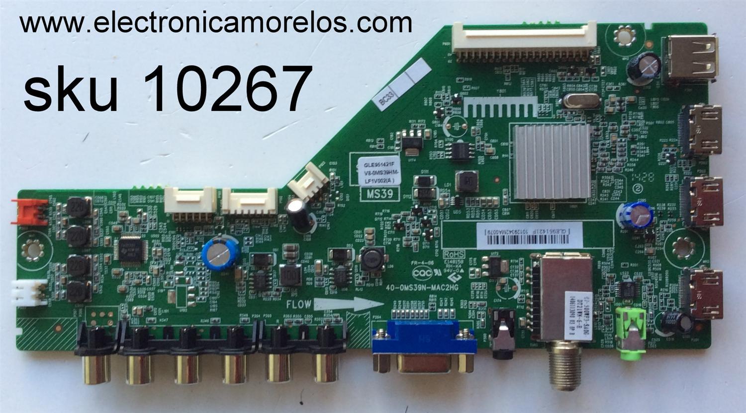 MAIN / TCL GLE951421F / V8-0MS39HM-LF1V002(A) / 40-0MS39N-MAC2HG / MS39	