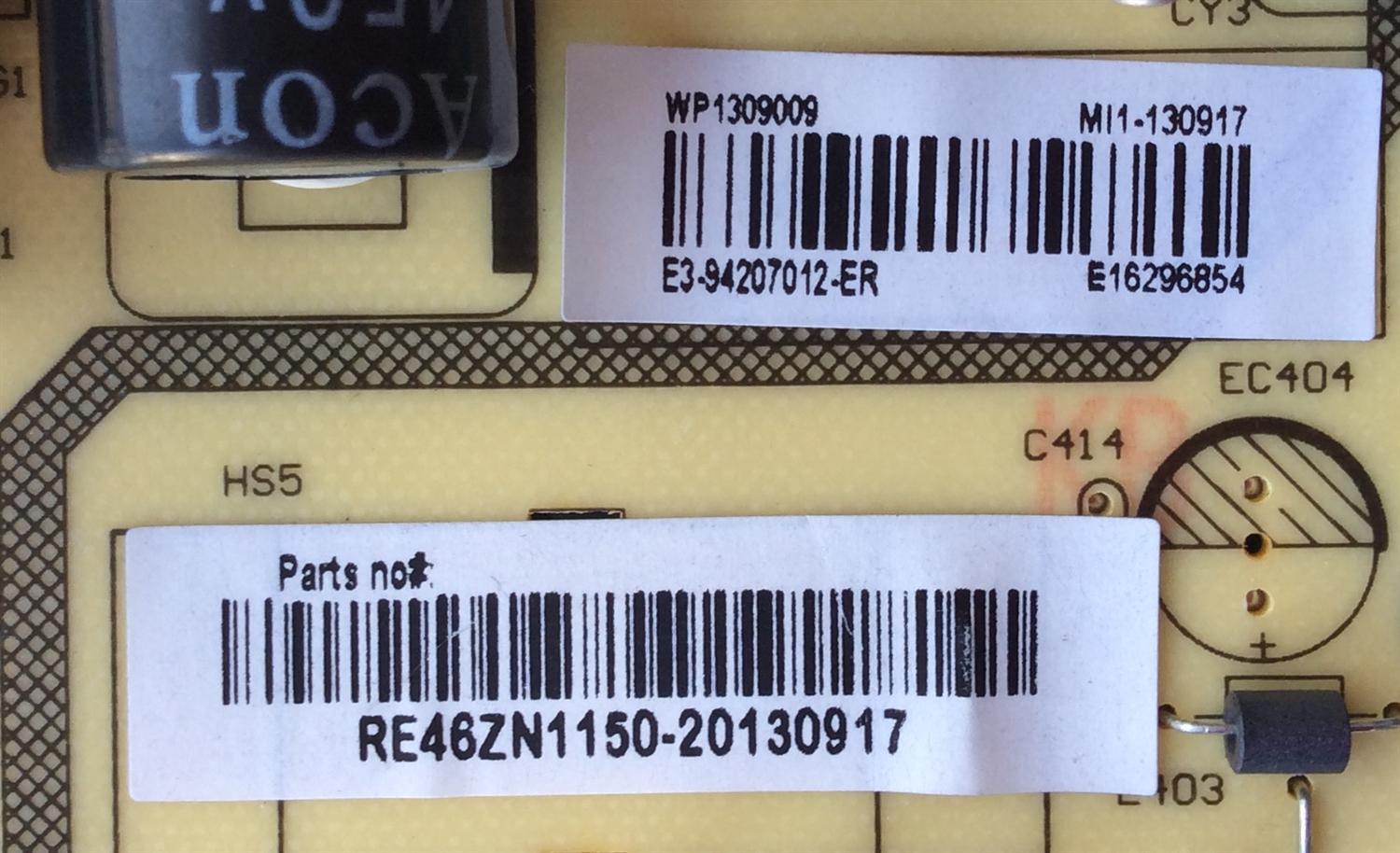 FUENTE DE PODER / RCA RE46ZN1150 / E3-94207012-ER0/ ER942 / MODELO LED42C45RQD	 - Imagen 2
