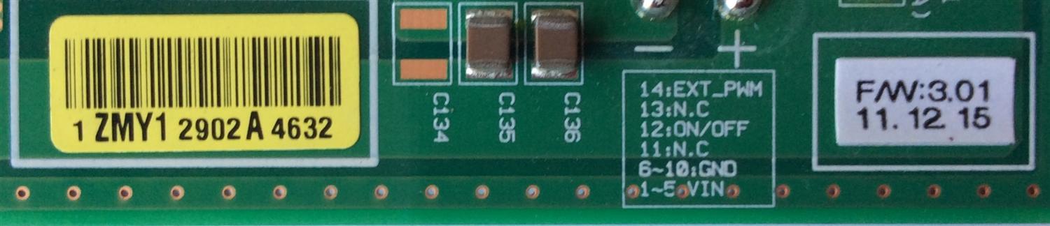 LED DRIVER PARA TV LG / NUMERO DE PARTE 2902A / EBR74492902 / KLE-D550ZCI-A / EBR74492902A / PANEL LM96M55T460V12 / MODELO 55LM9600-UC / 55LM9600-UC.AUSWLJR - Imagen 2