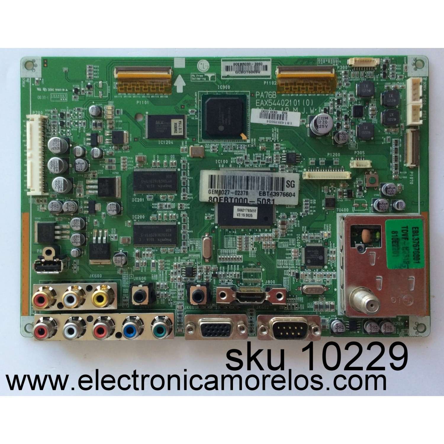 MAIN / LG EBT43976604 / EAX54402101