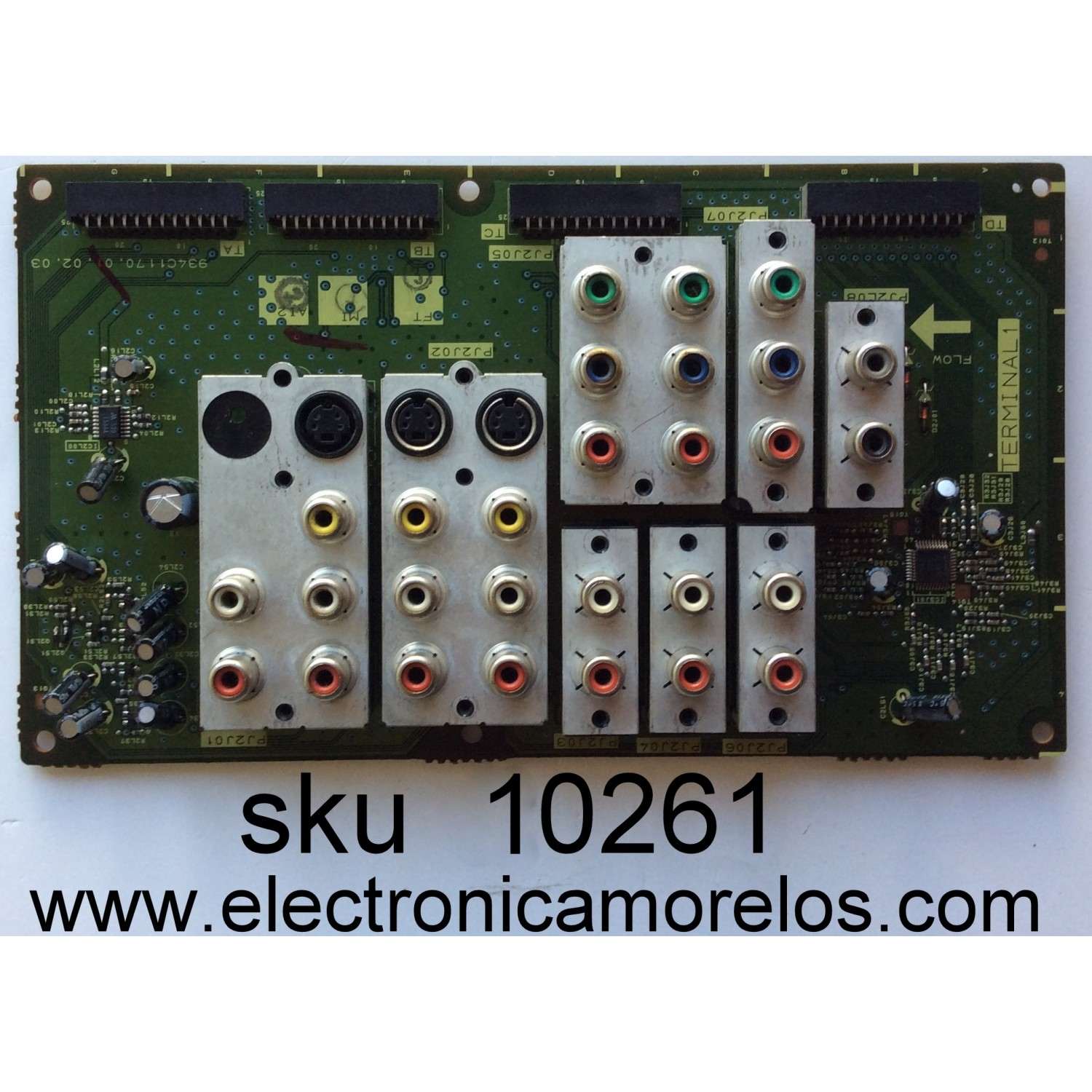 TARJETA DE A/V / MITUBISHI 934C117001 / CMKM-P3X50 / MODELO WD-52525	