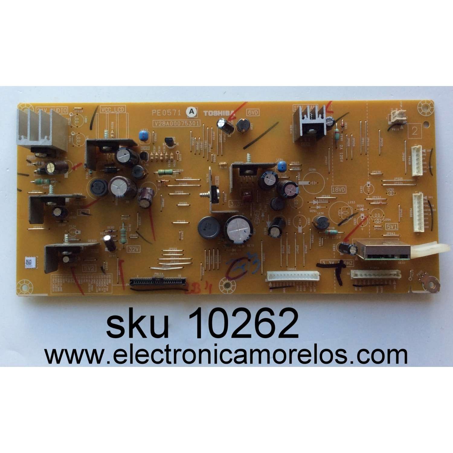 TARJETA LOW B / TOSHIBA PE0571 A / V28A00075301 / MODELO 40XF550U	