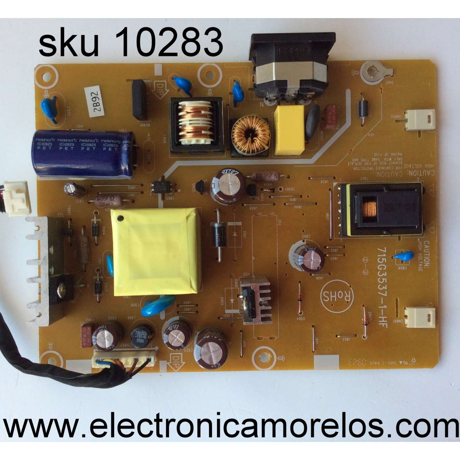 FUENTE DE PODER PARA TV SONY BRAVIA / NUMERO DE PARTE 101027711 / 1-010-277-11 / AP-P613AM A / 2955073704 / AP-P613AM / DISPLAY VA00DK1-QS1 REV.S1 / MODELO XR-100X92 / XR100X92