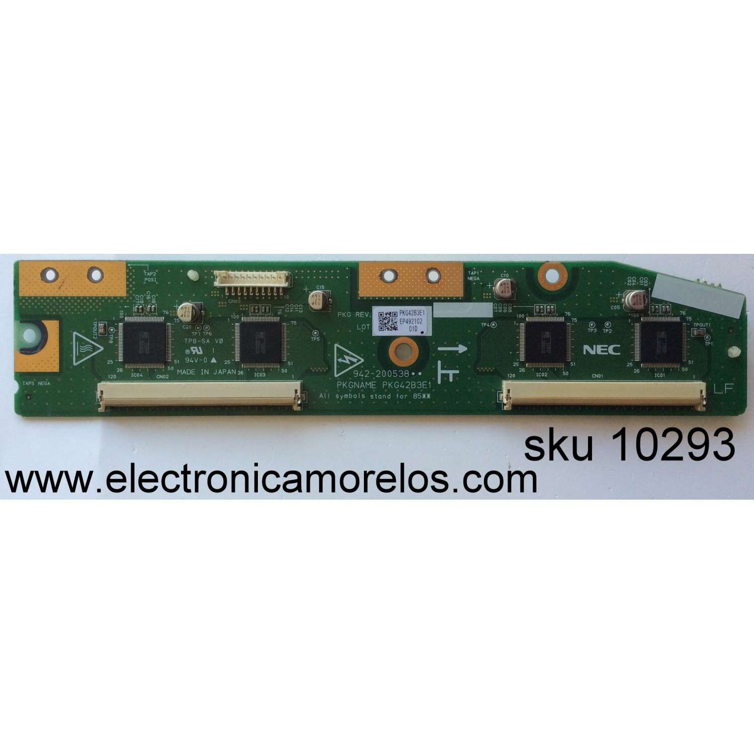 MAIN FUENTE PARA TV INSIGNIA / NUMERO DE PARTE 60101-03137 / TP.MS3553.PA592 / 4300011493 / 20181123_172220 / N18124028-0A02866 / MODELO NS-19D310NA19	