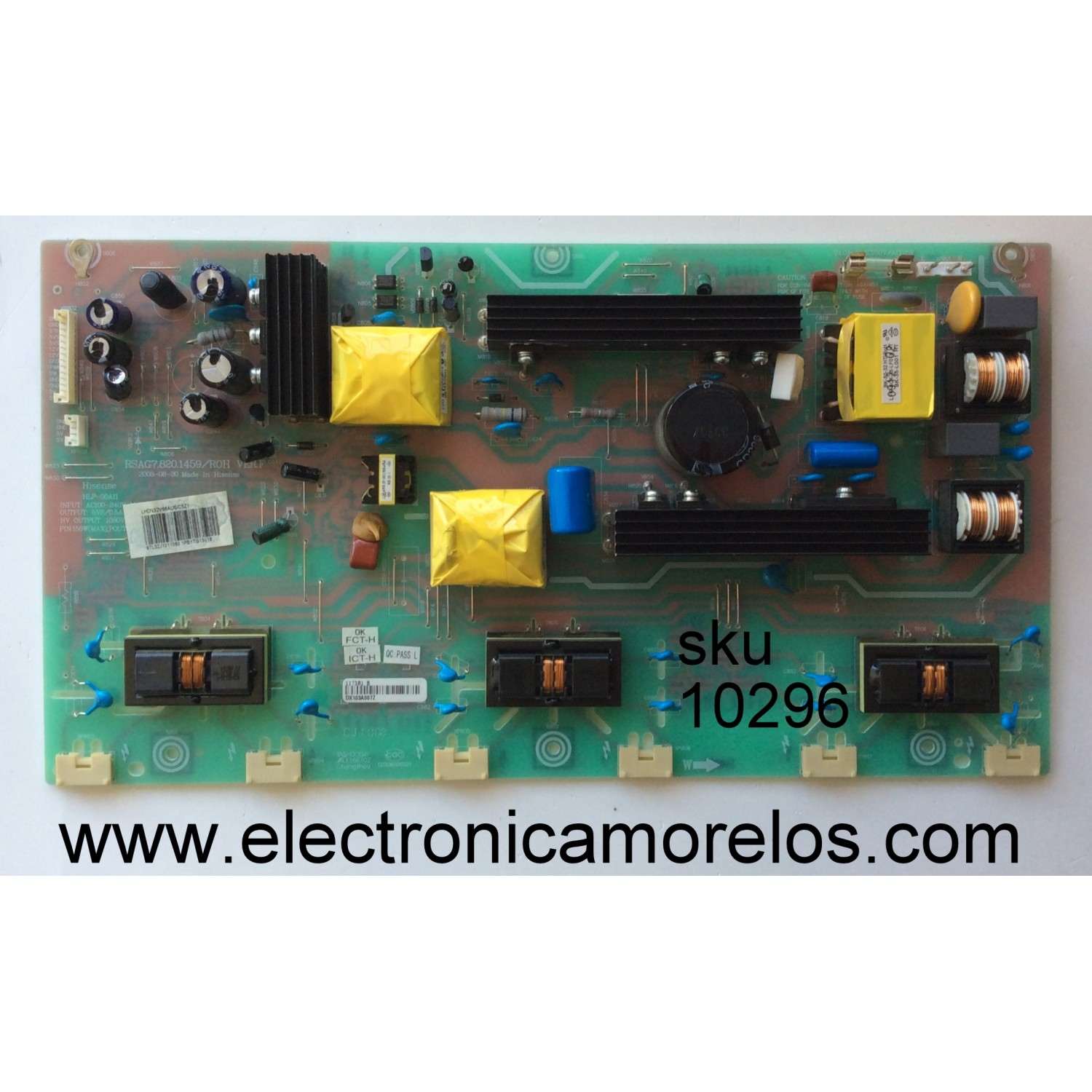 MAIN FUENTE PARA TV ELEMENT / NUMERO DE PARTE E17174-SY / ST6308RTU-AP1 / 110105002304 / 1602-17070042 / DISPLAY T500HVN07.5 / MODELO ELST5016S	
