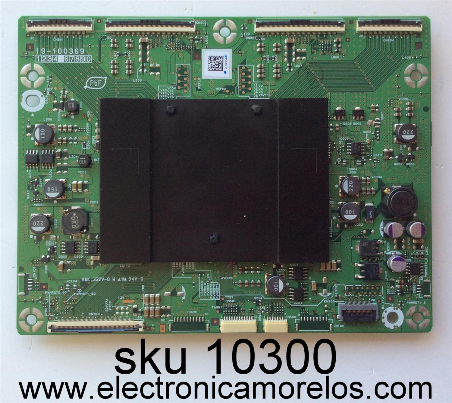 T-CON / PANASONIC 19-100369 / MDK 332V-0 / MODELO TC-L47DT50	