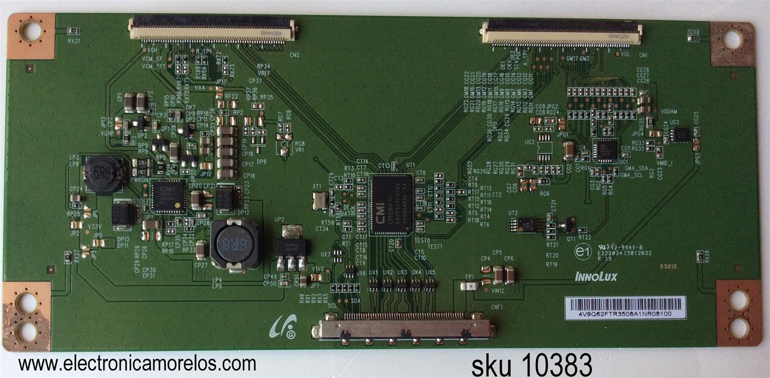 T-CON / LG 4V9Q62FTR / E222034 / 4V9Q62FTR3508A4HZ08100 / 15012802 / PANEL NC500DUN-VXBP3 / MODELOS 50LF6090-UB / 50LF6090-UB BUSJLOR