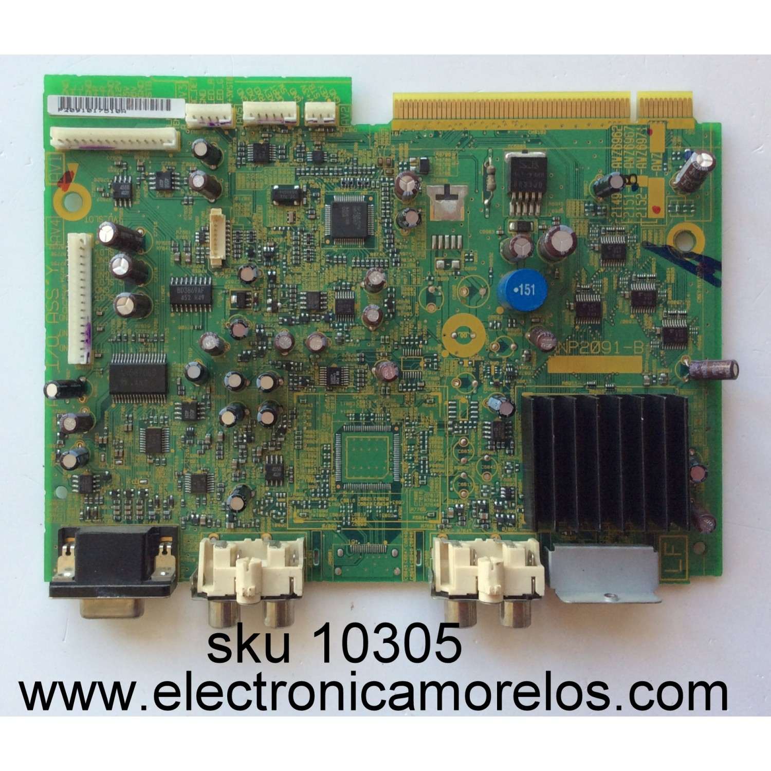 TARJETA DE CONTROL ASSY / PIONEER ANP2091-B / MODELO PRO-1010HD	