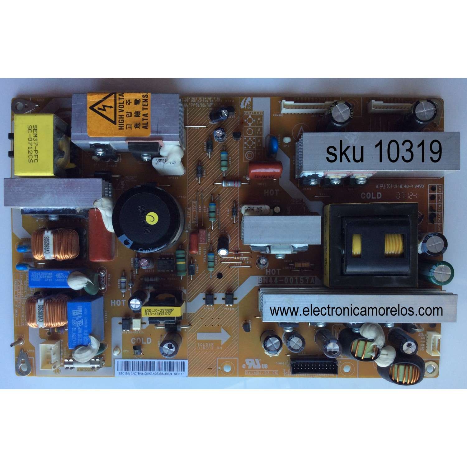 MAIN PARA SMART TV LG 4K / NUMERO DE PARTE EBT67238402 / EAX69581205 / 2HEBT000-0197 / RU2761A08E / 67238402 / DISPLAY ST7461D01-8 / MODELO 75UQ7070ZUD.BUSCLKR