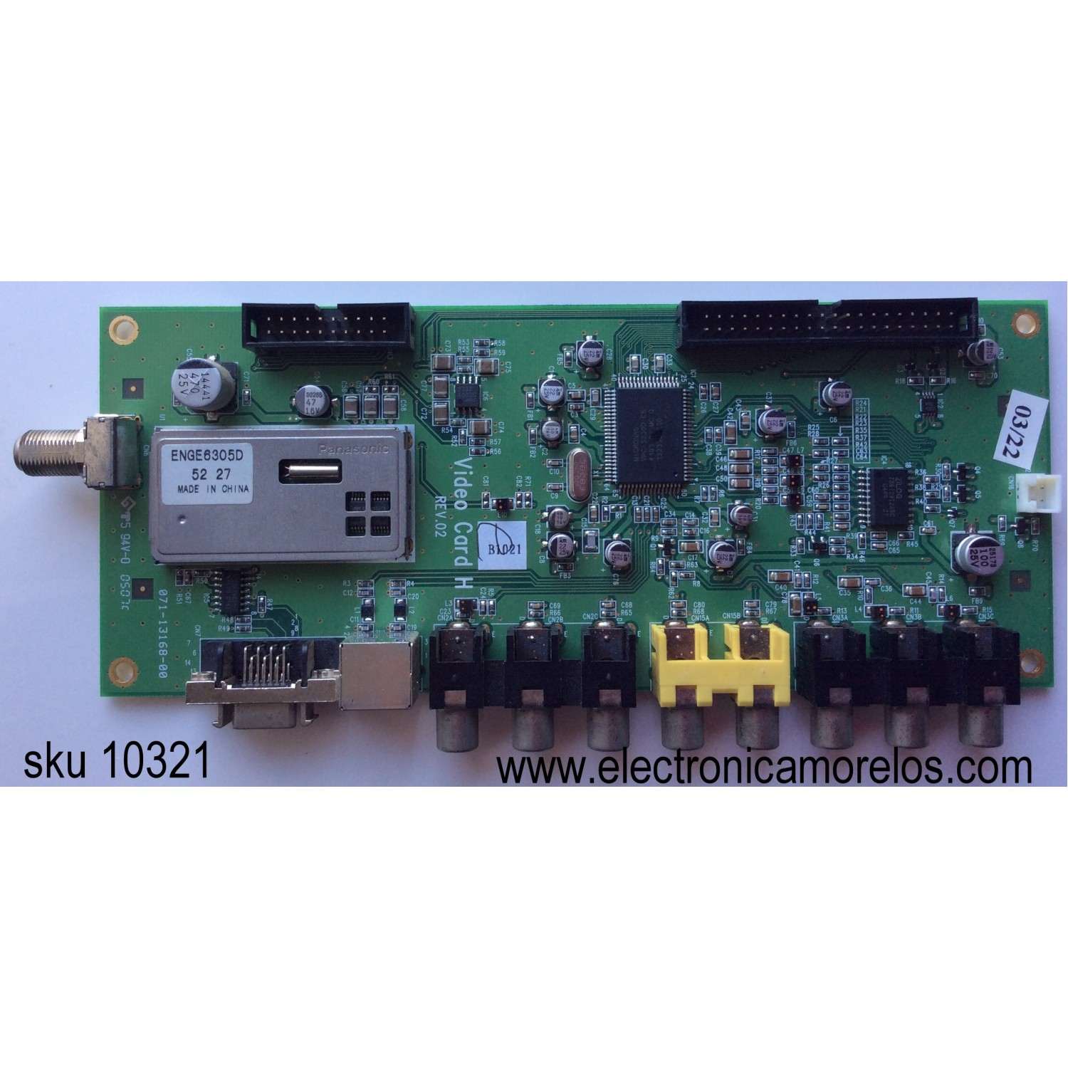 MAIN / PROTRON 971-10792-00000 / 071-13168-00 / 9711079200000 / MODELO PLTV-30 LU30A1A2	