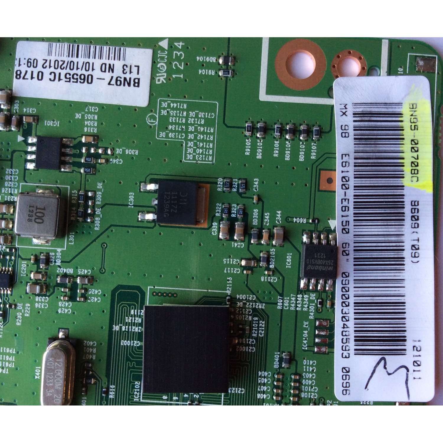 T-CON ORIGINAL SAMSUNG / NUMERO DE PARTE BN95-00708C / BN97-06551C / BN41-01815A / SUSTITUTAS BN95-00628A / BN95-00708A / BN95-00628B / BN95-00708B / BN95-00628C / BN95-00944B / BN95-00944C MODELO UN60ES6100FXZA HH01 / PANEL LE600CGS-V1	 - Imagen 2