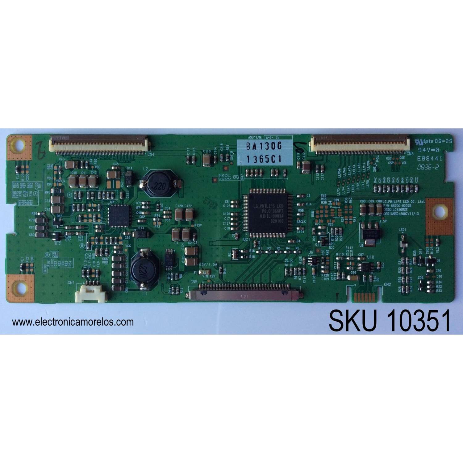 T-CON / PHILIPS 6871L-1365C / 6870C-0207B / 1365C / MODELO 42HFL5860D/27 / PANEL LC420WXE(SA)(A1)	
