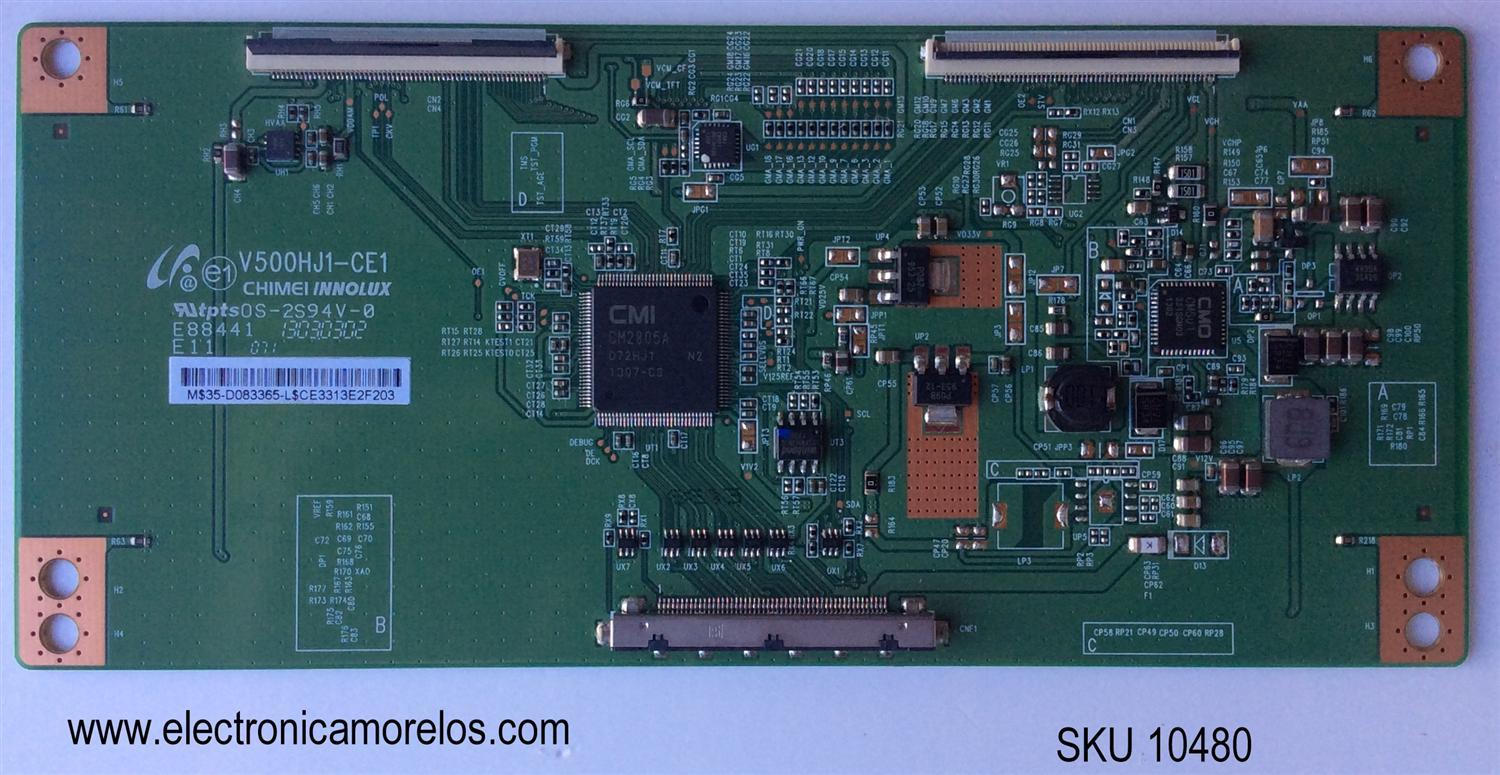 T-CON / PANASONIC 35-D083365 / V500HJ1-CE1 / MODELO TC-L42E6X / PANEL V420HJ1-LE6 REV.C5	