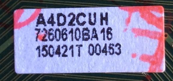 MAIN / MAGNAVOX A4D2CMMA-003 / A4D2CUH / BA37U0G0401 4 / BA37U0G0401 5 / MODELO 40MV324X/F7 DS1 / PANEL U4A20XH	 - Imagen 2