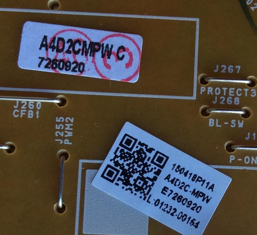 FUENTE DE PODER / MAGNAVOX A4D2CMPW-001 / A4D2CMPW / BA4G25F0102 1 / A4D2C-MPW / MODELO 40MV324X/F7 DS1 / PANEL U4A20XH	 - Imagen 2
