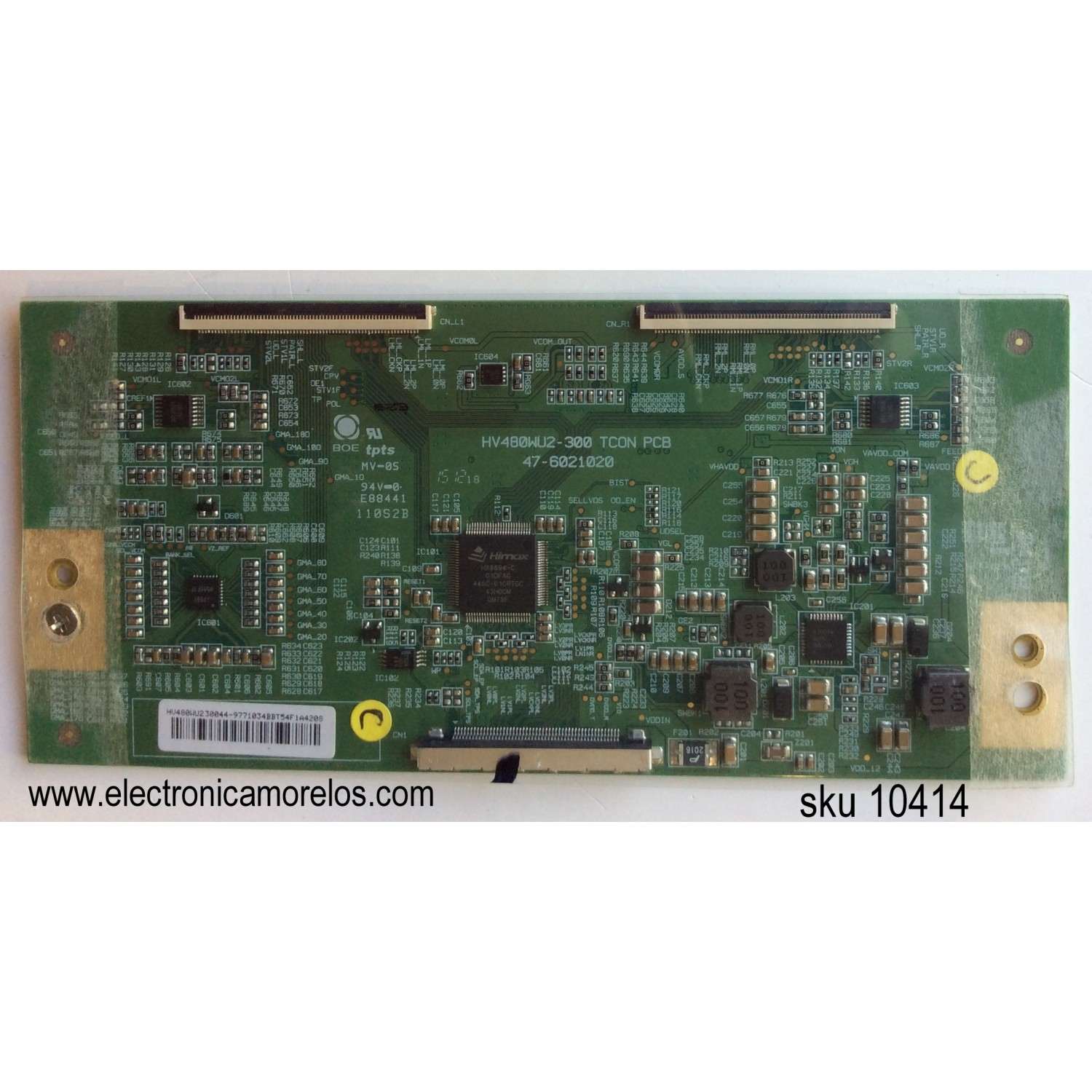 T-CON / COBIA HV480WU2 / HV480WU2 30044 / HV480WU2-300 / 47-6021020 / MODELO CLEDTV4815 / PANEL CN48DC720
