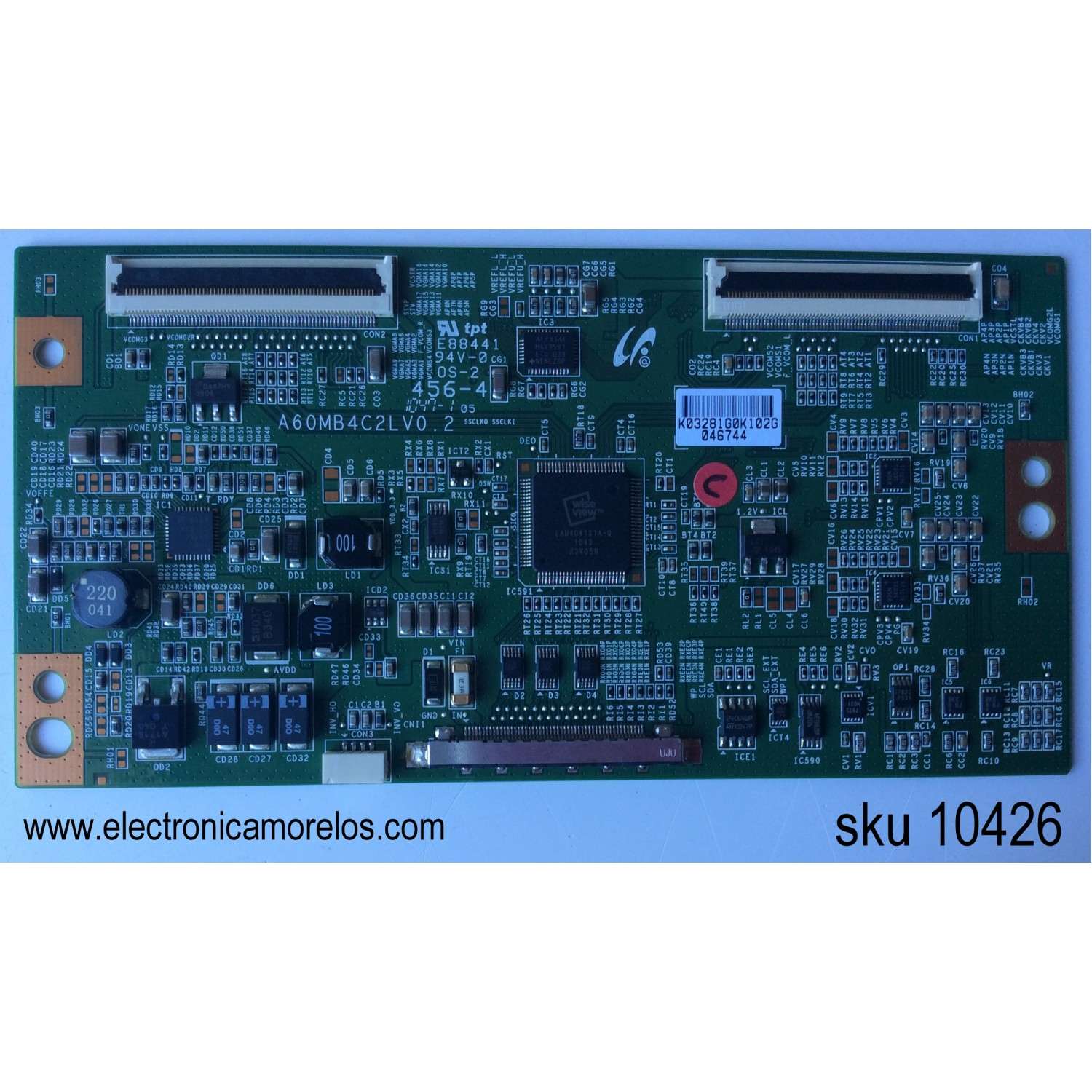 T-CON / PHILIPS LJ94-03281G / A60MB4C2LV0.2 / 3281G / MODELO 40PFL3505D/F7 / PANEL LTA400HM01-002	