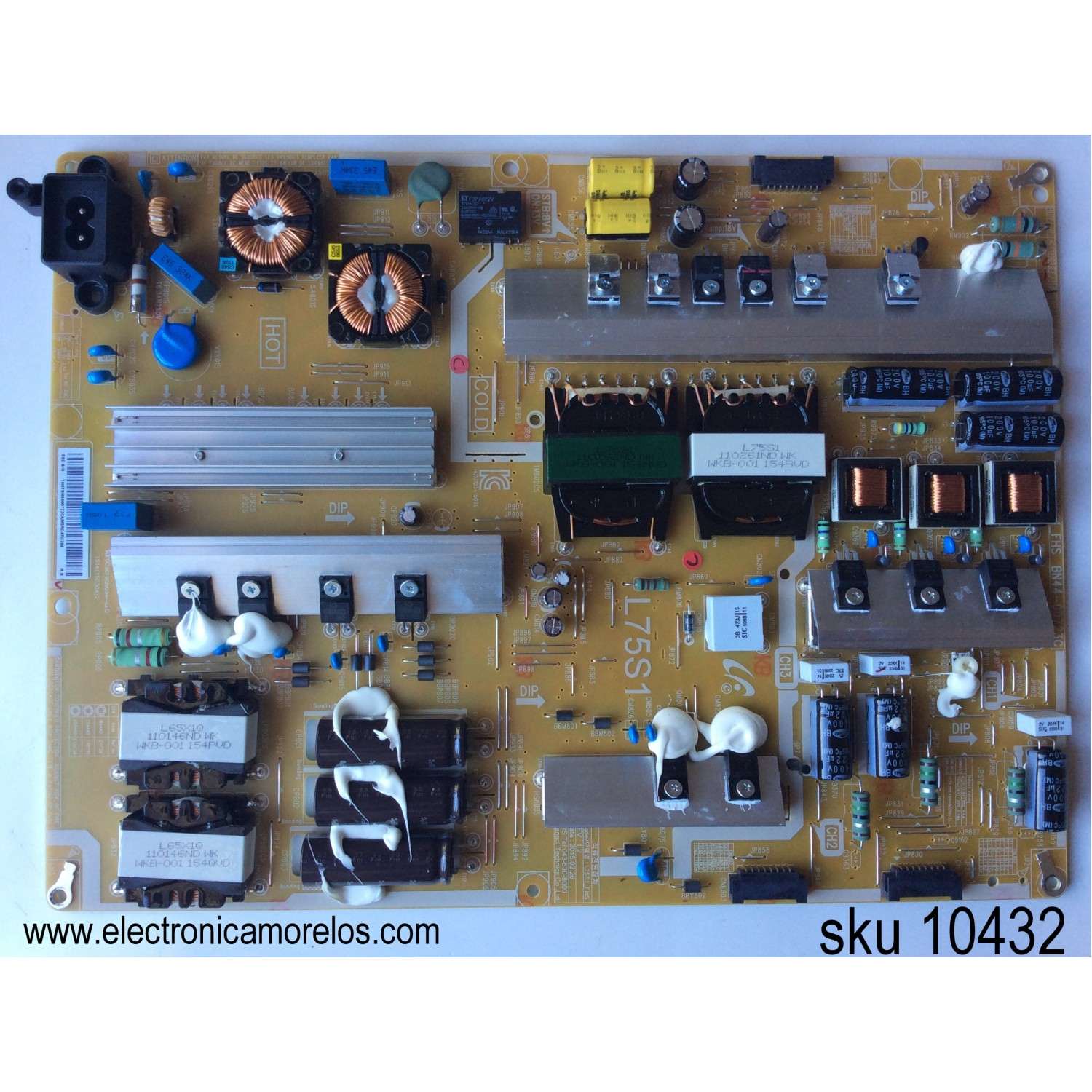FUENTE SAMSUNG / BN44-00723C / L75S1_FHS / BN4400723C / MODELOS UN75J630DAFXZA / UN75J630DAFXZA / UN75J6360AFXZX / UN75J6300AFXZX / UN75J6300AFXZP / UN75J6300AFXZC / HG75NE690EFXZA / UN75J6300AFXZA UH03 / UN75J6350AFXZX / UN75J6300AHXPA / UN75J6300AGXZS