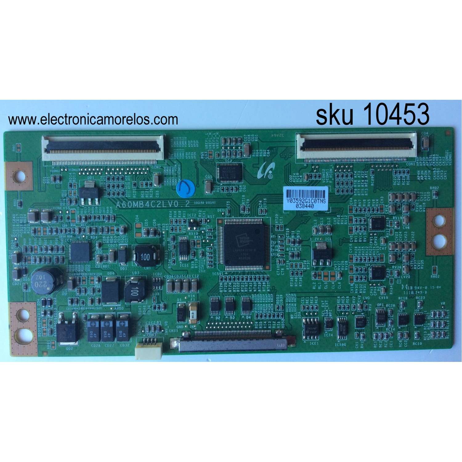 T-CON / DYNEX / LJ94-03592G / 3592G / A60MB4C2LV0.2 / MODELO DX-40L260A12 / PANEL LTA400HM07-S02	
